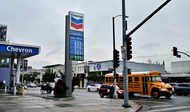 The national average price per gallon hovering near the record $6.53 reported Tuesday by AAA - an increase from the $3.74 a year ago in September