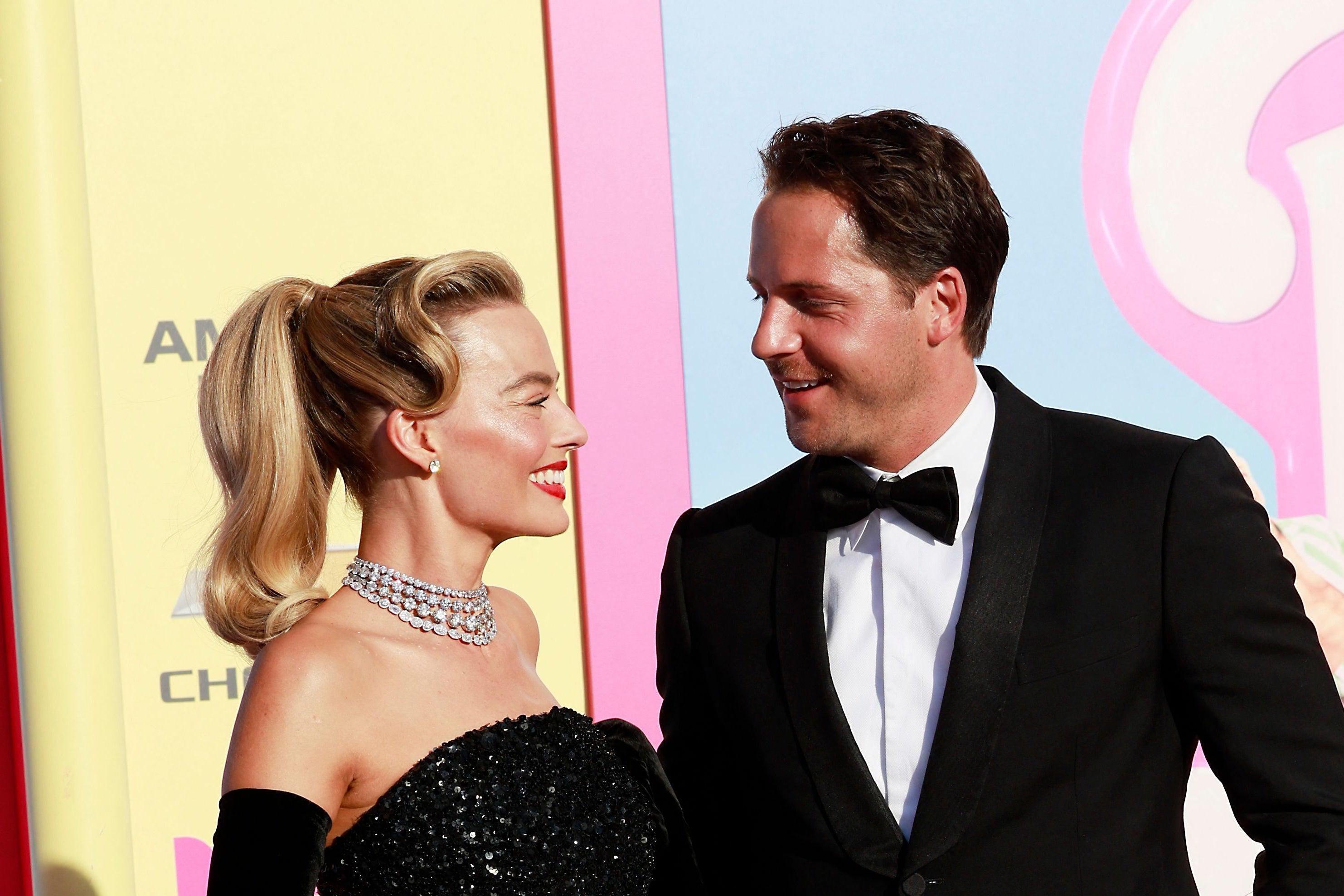Robbie met her husband on the set of the World War II drama ‘Suite Française’, in 2013 (AFP/Getty)