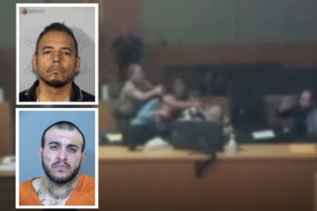 Father-in-law of murder victim attacks killer in middle of sentencing hearing