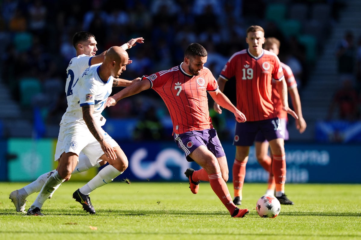 Slovenia v Scotland LIVE: Debutant Ure hits the post for uninspiring Scots as Pocognoli era begins