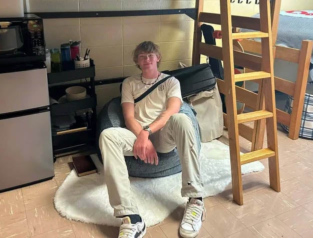 Freshman Aidan Hamilton, 18, from Colorado, was reportedly discovered at a male dormitory on campus (Kathie Hamilton)