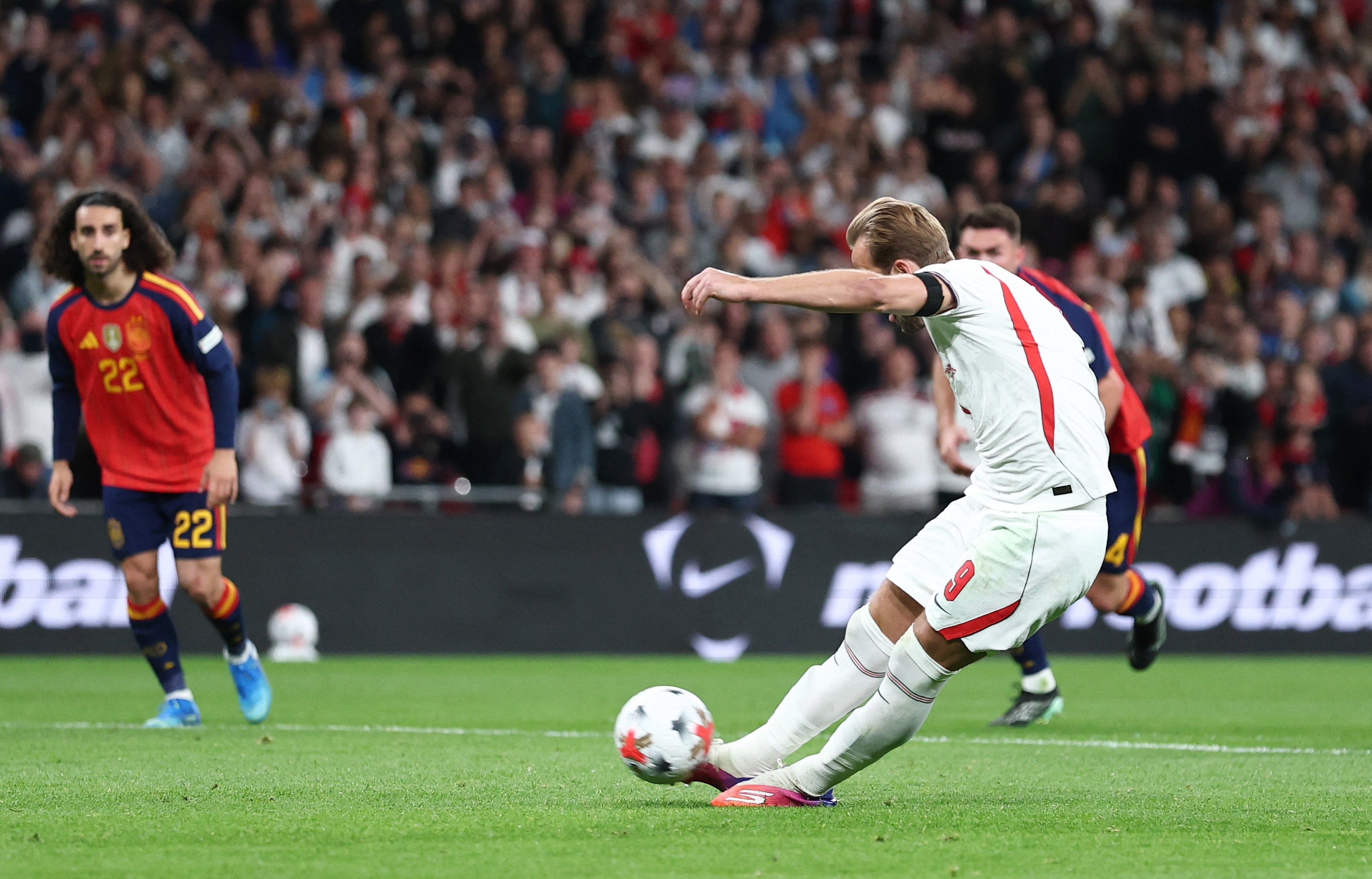 Kane then fired a penalty into the crossbar as England looked to double their lead