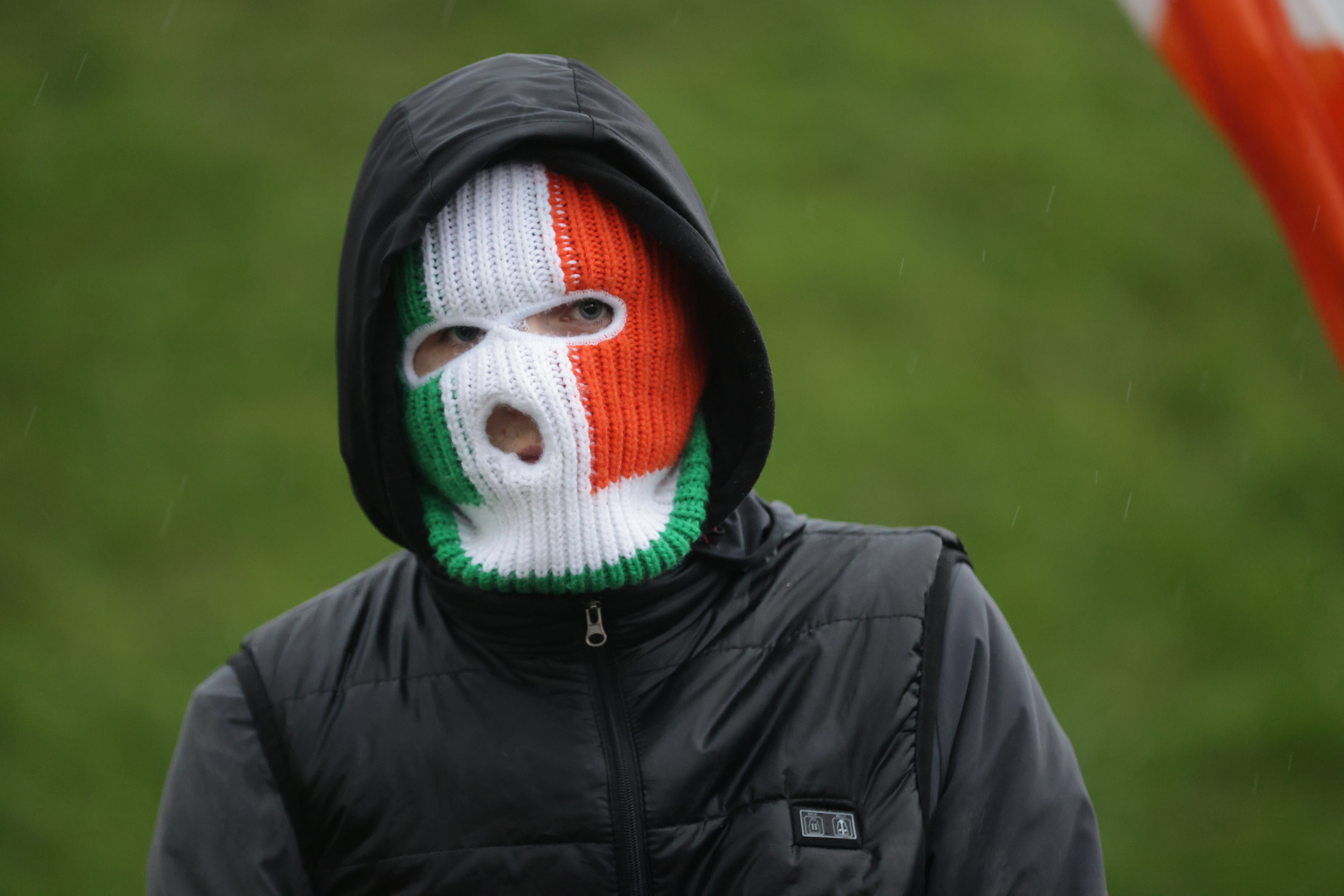 Protesters attended the Garvaghy Road in Portadown on Sunday (Peter Morrison/PA) (PA Wire)