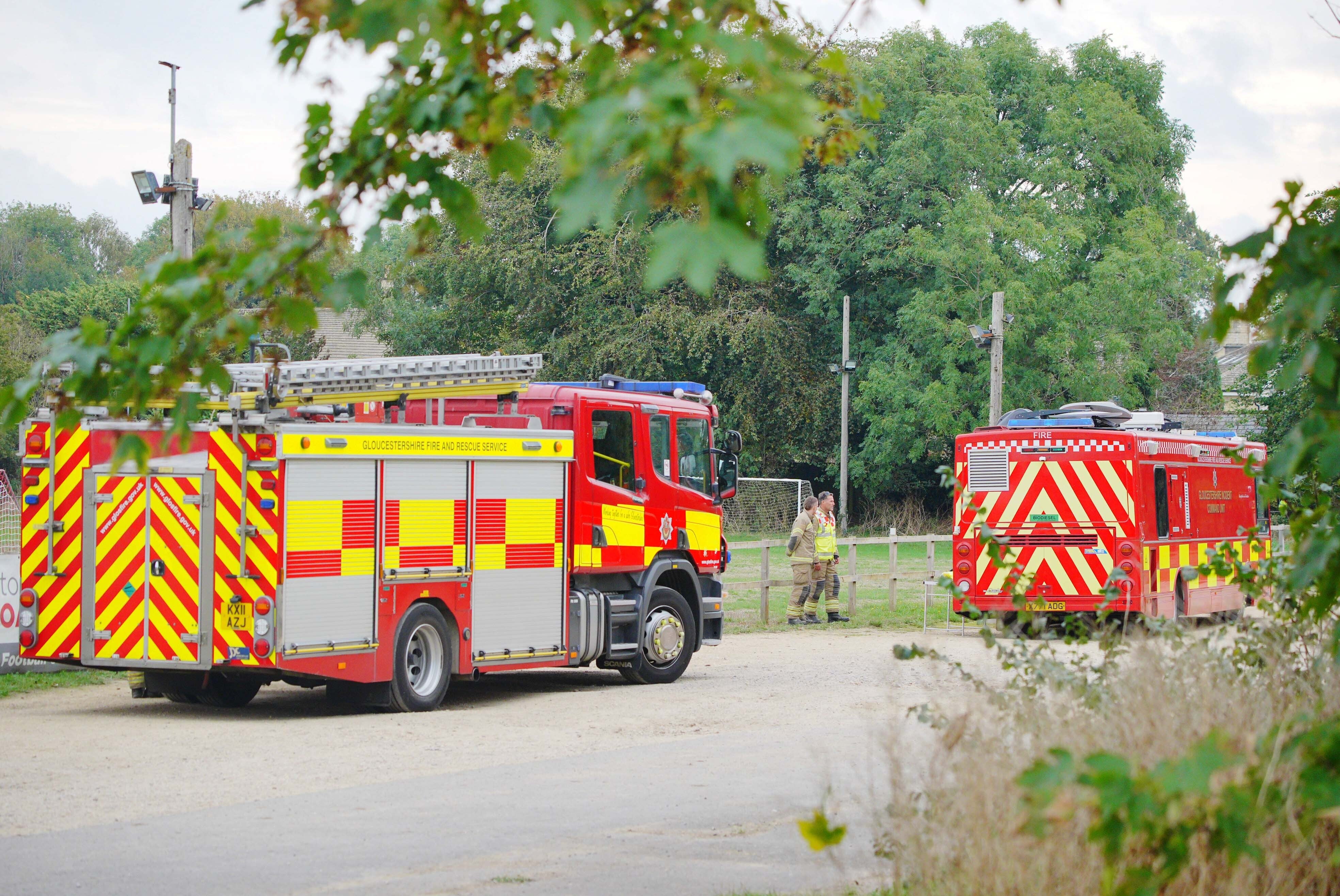 Emergency services in Fairford (Ben Birchall/PA) (PA Wire)