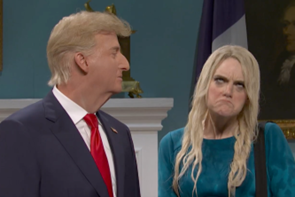 Saturday Night Live mocks Natalie Harp’s obsession with Trump in Season 52 premiere