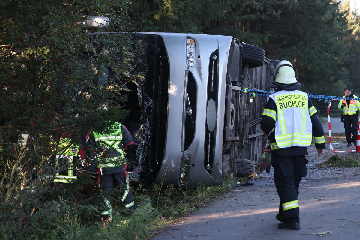 Two dead in tourist bus crash on the way to Germany’s Oktoberfest