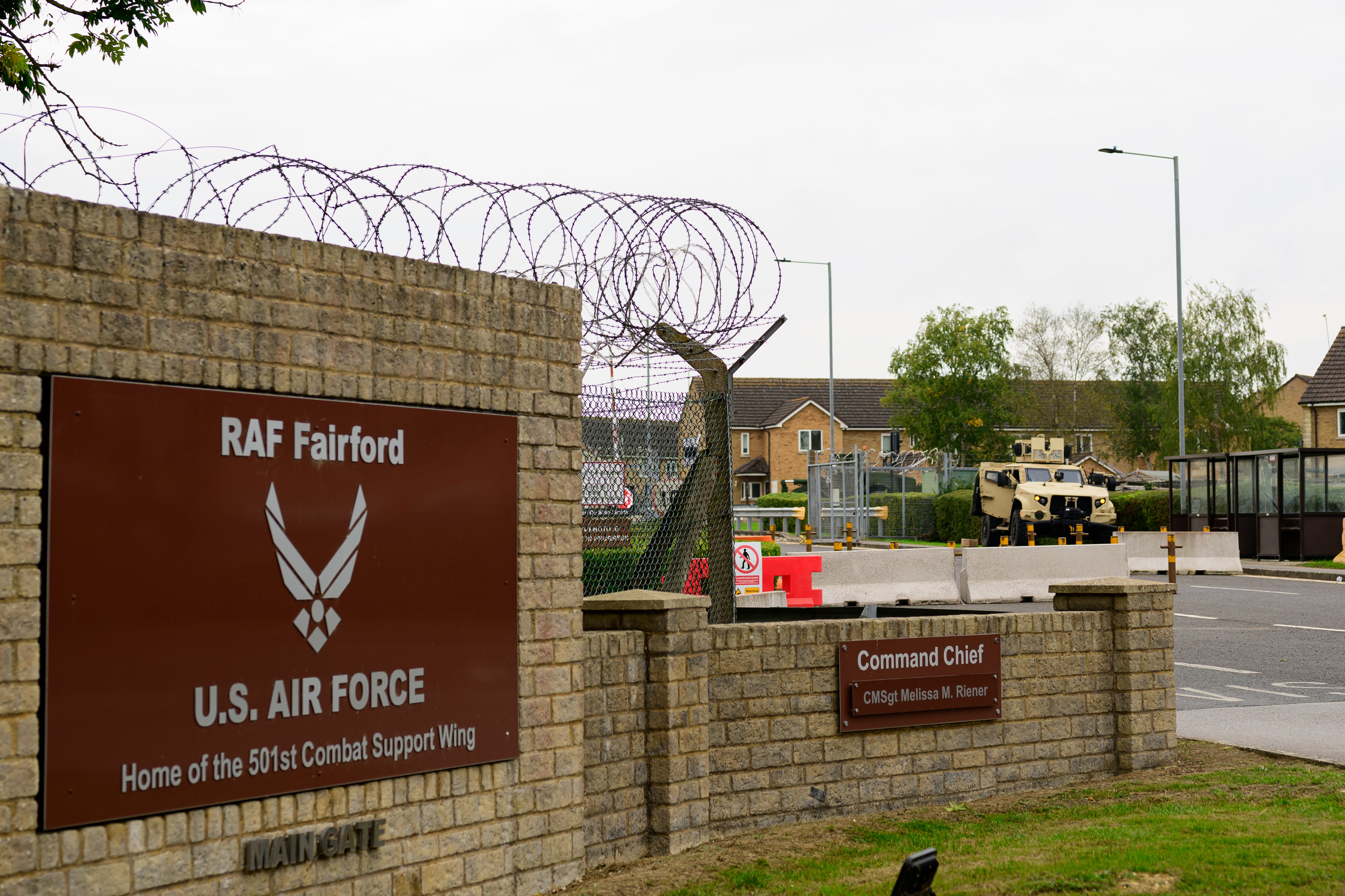 RAF Fairford in Gloucester is the base for the US Air Force 501st Combat Support Wing