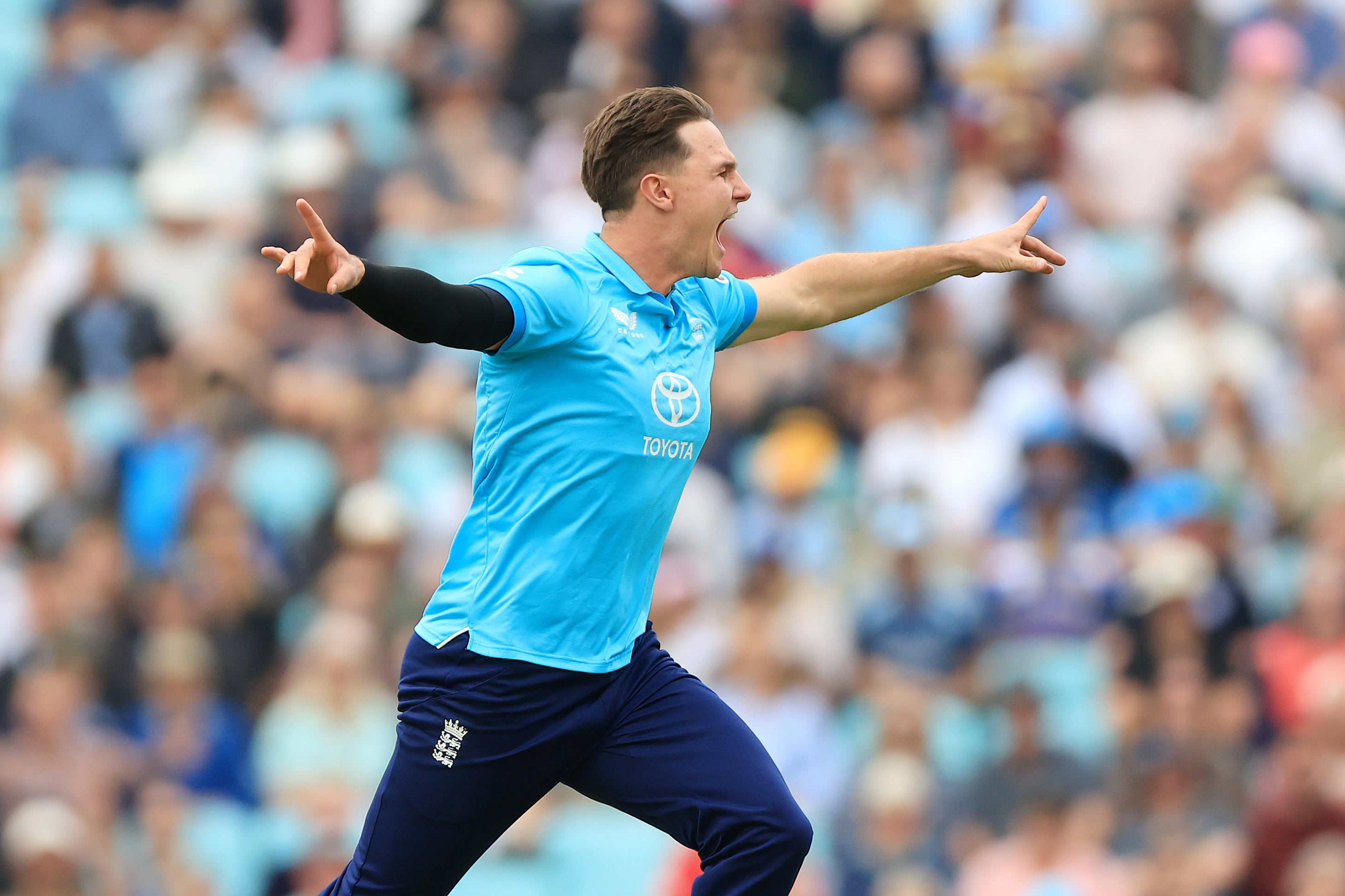 Sonny Baker opened England’s account in the field (Nigel French/PA) (PA Wire)