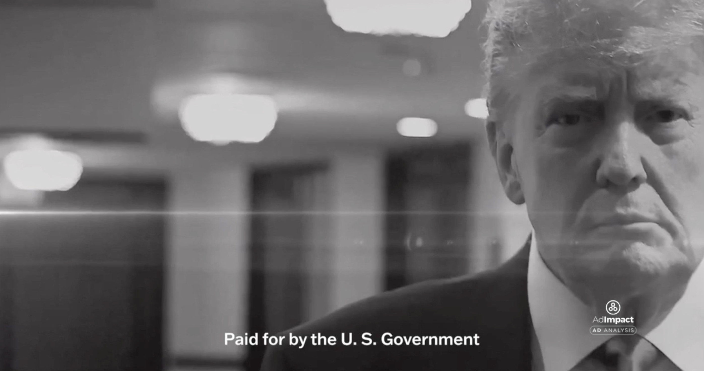 President Donald Trump appeared in an ad Sunday that vowed to ‘throw off the sick political class that hates our country’