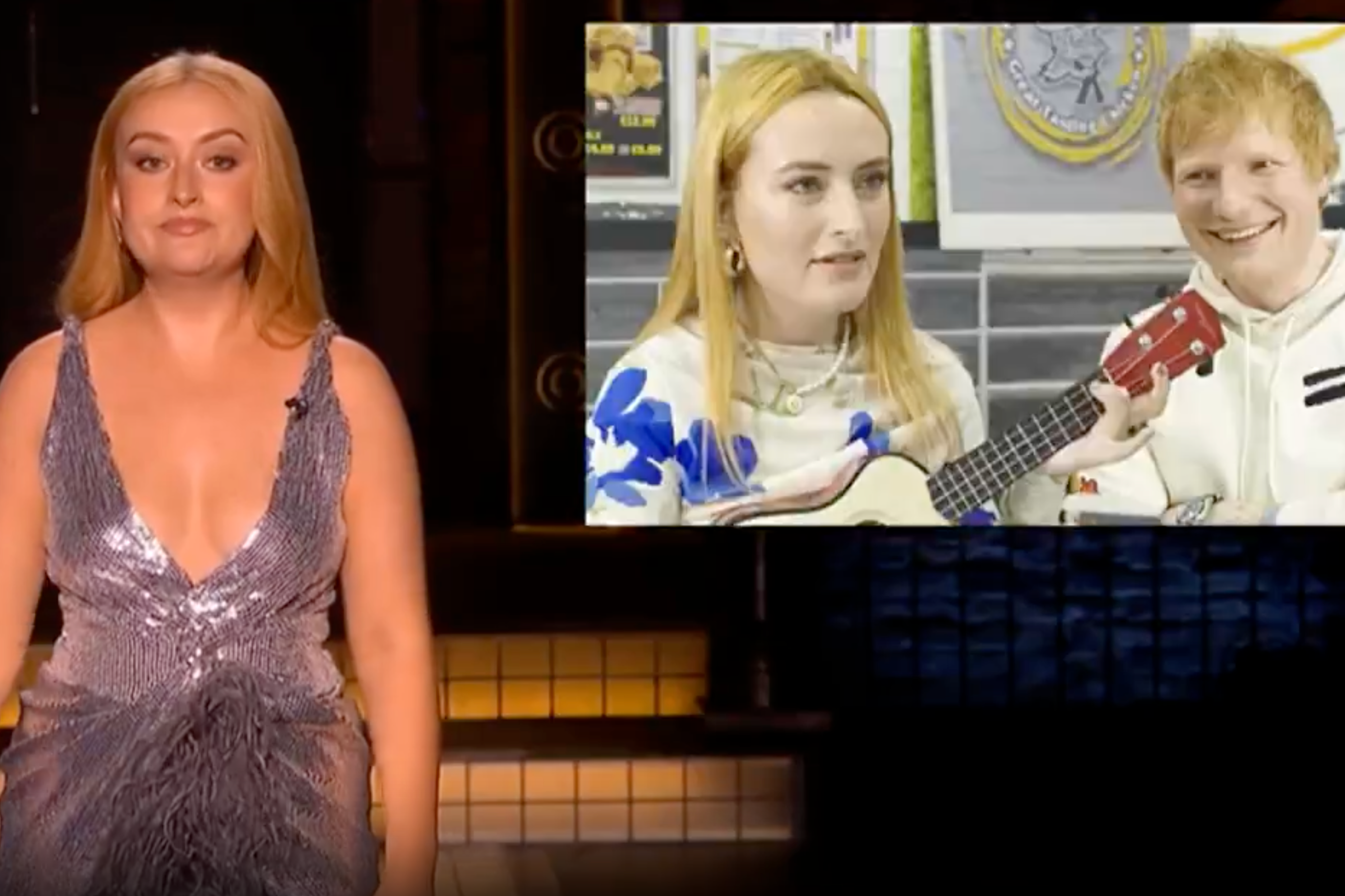 Amelia Dimoldenberg roasts Ed Sheeran on ‘SNL UK’ (Sky)
