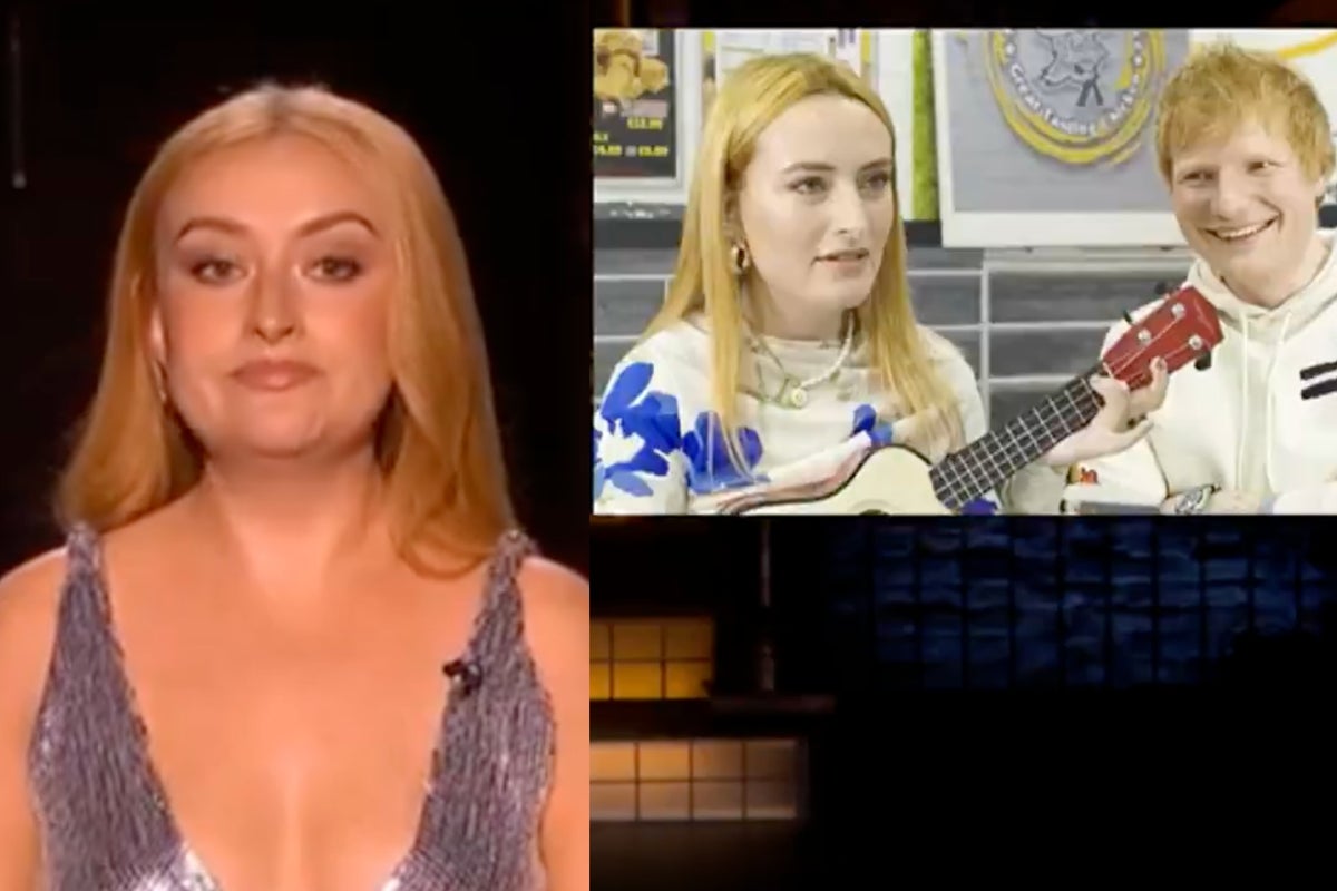 Amelia Dimoldenberg calls Ed Sheeran a “red-headed puppet” in SNL UK monologue