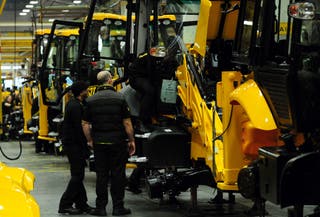 JCBโs factory in Staffordshire (Rui Vieira/PA)