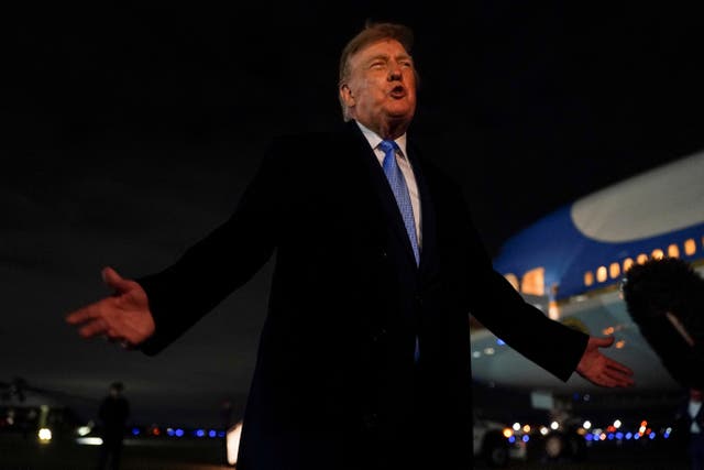 Trump told reporters on Sunday evening that the suspects in the RAF Fairford attack were migrants, which turned out to be untrue