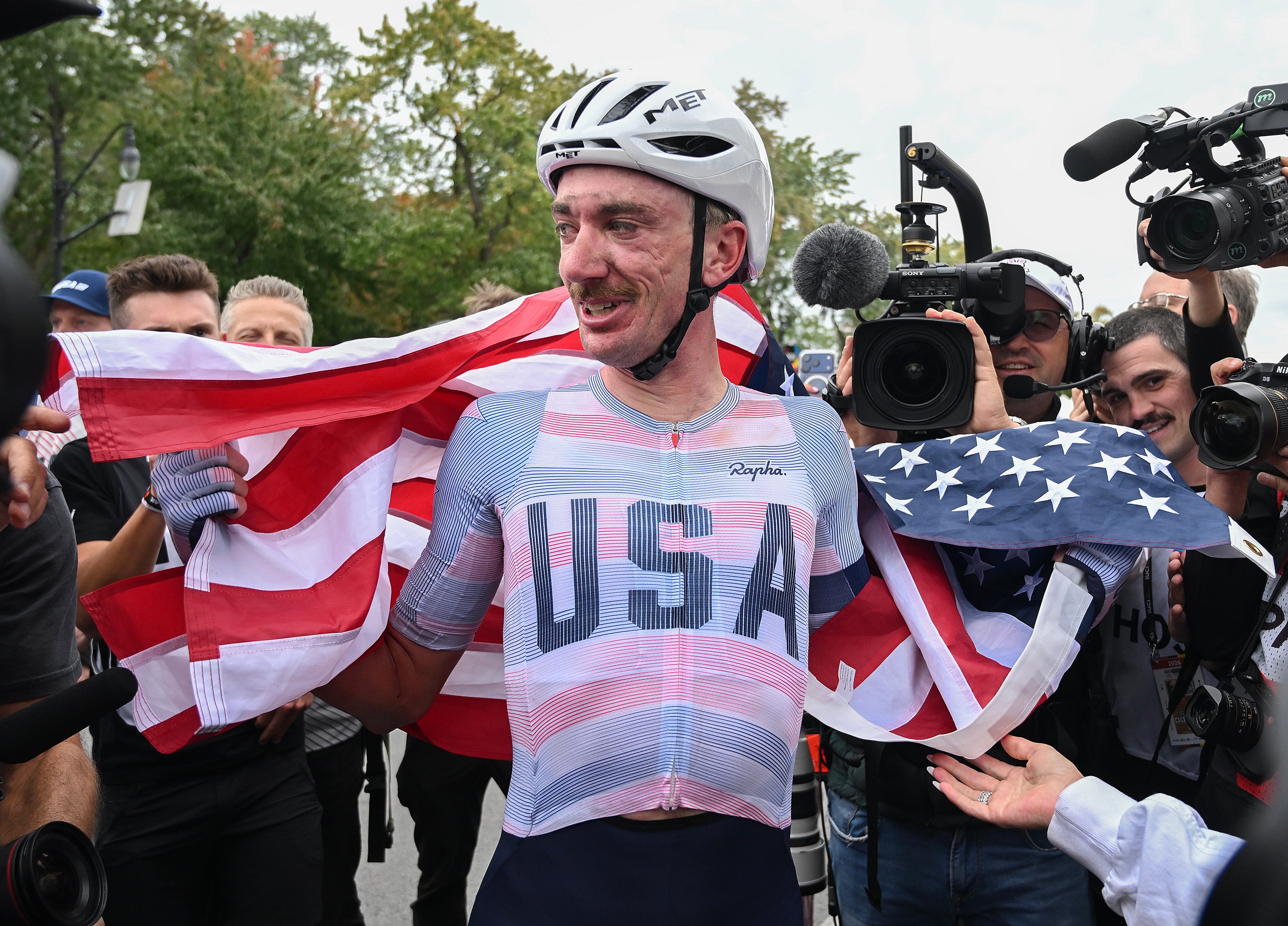 Brandon McNulty was a surprise winner of the World Championships road race