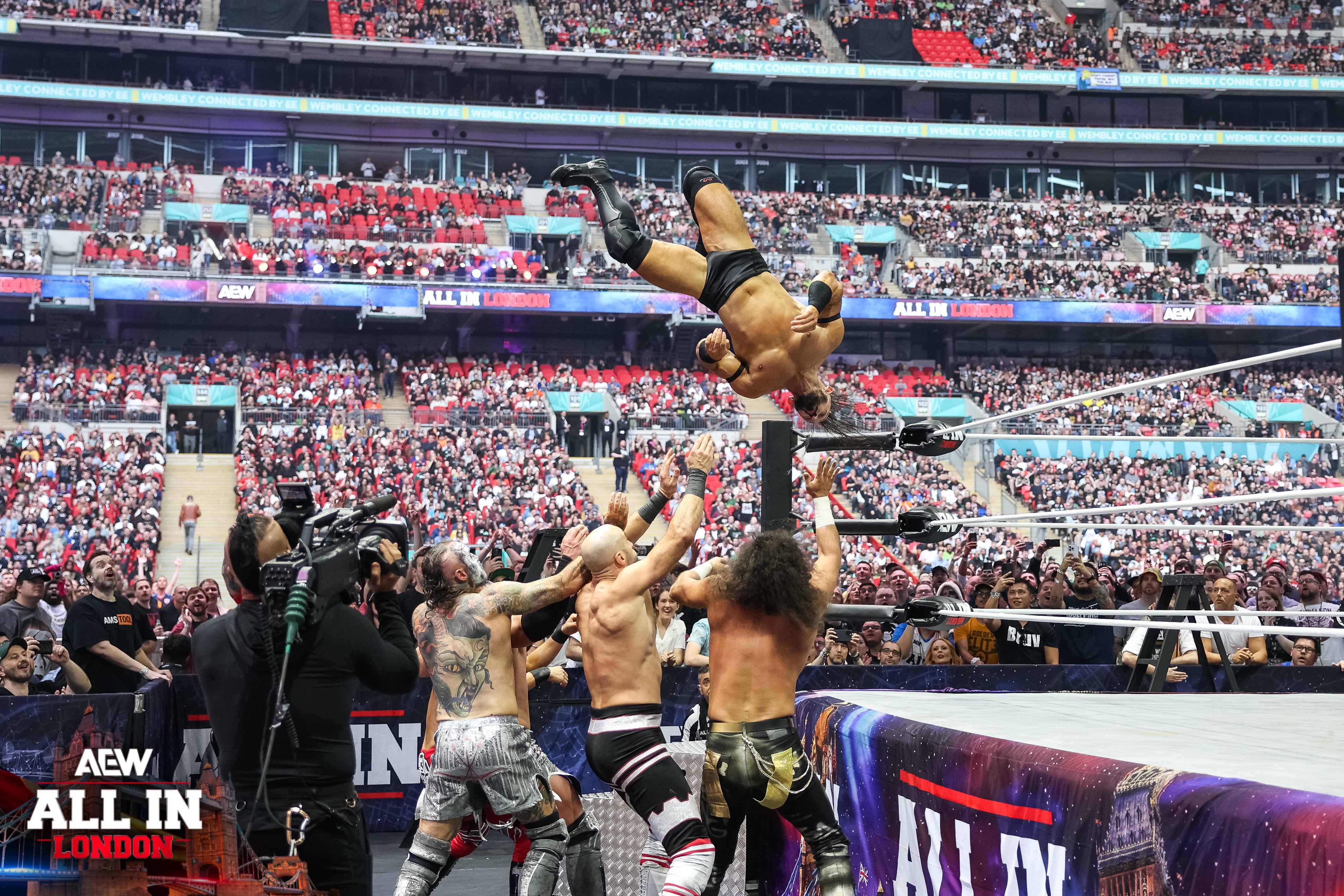 Pac competing at Wembley Stadium in 2024