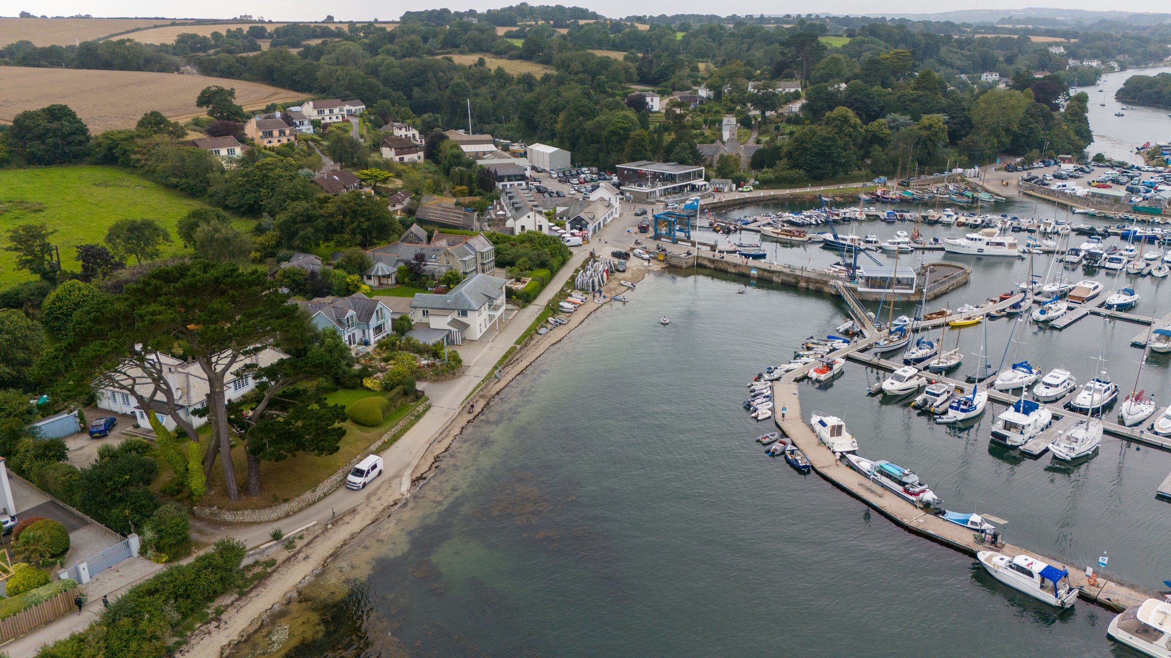 Ten people arrested after migrant boat lands at tiny harbour in Cornwall