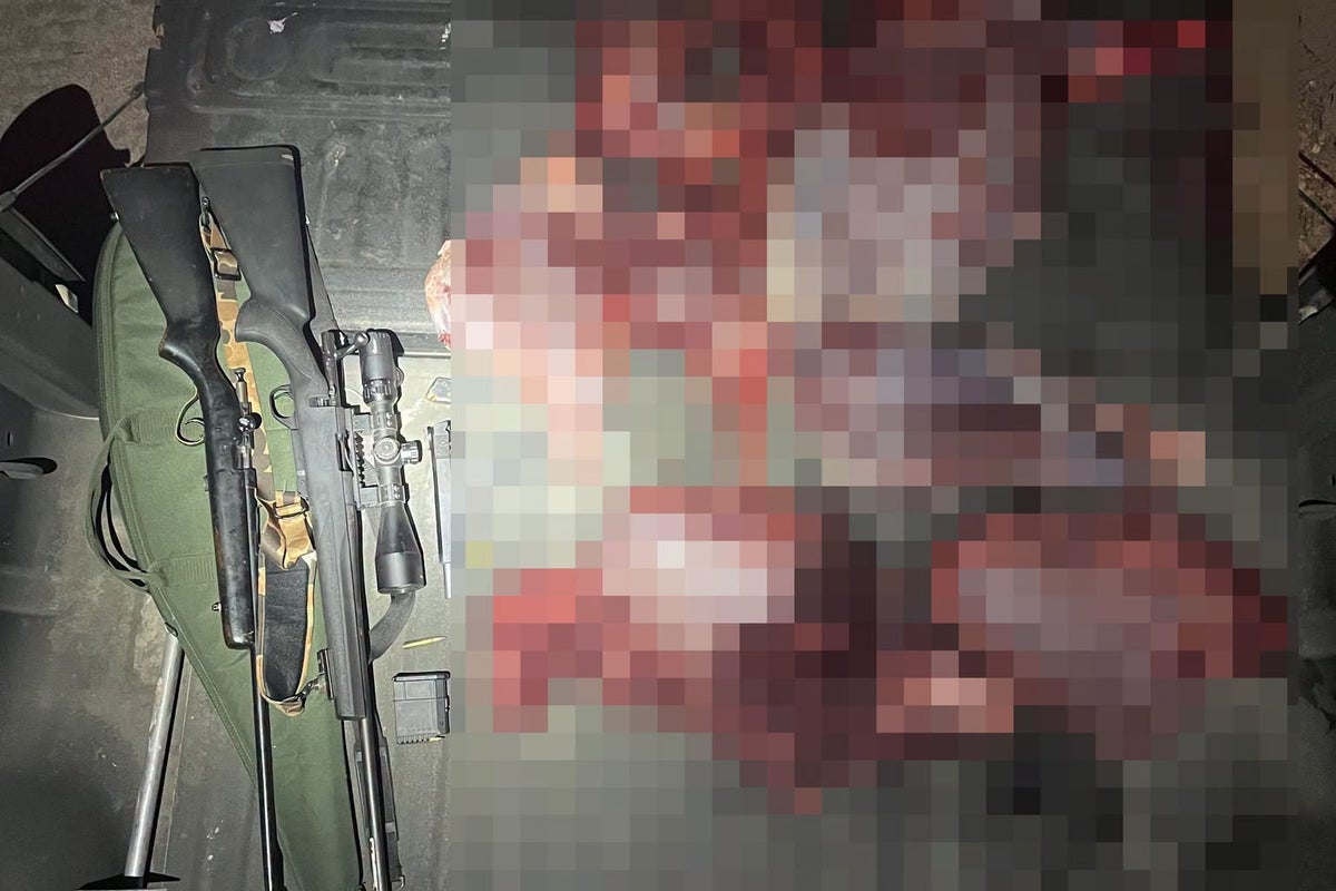 Poachers caught with loaded guns and headless deer in California forest