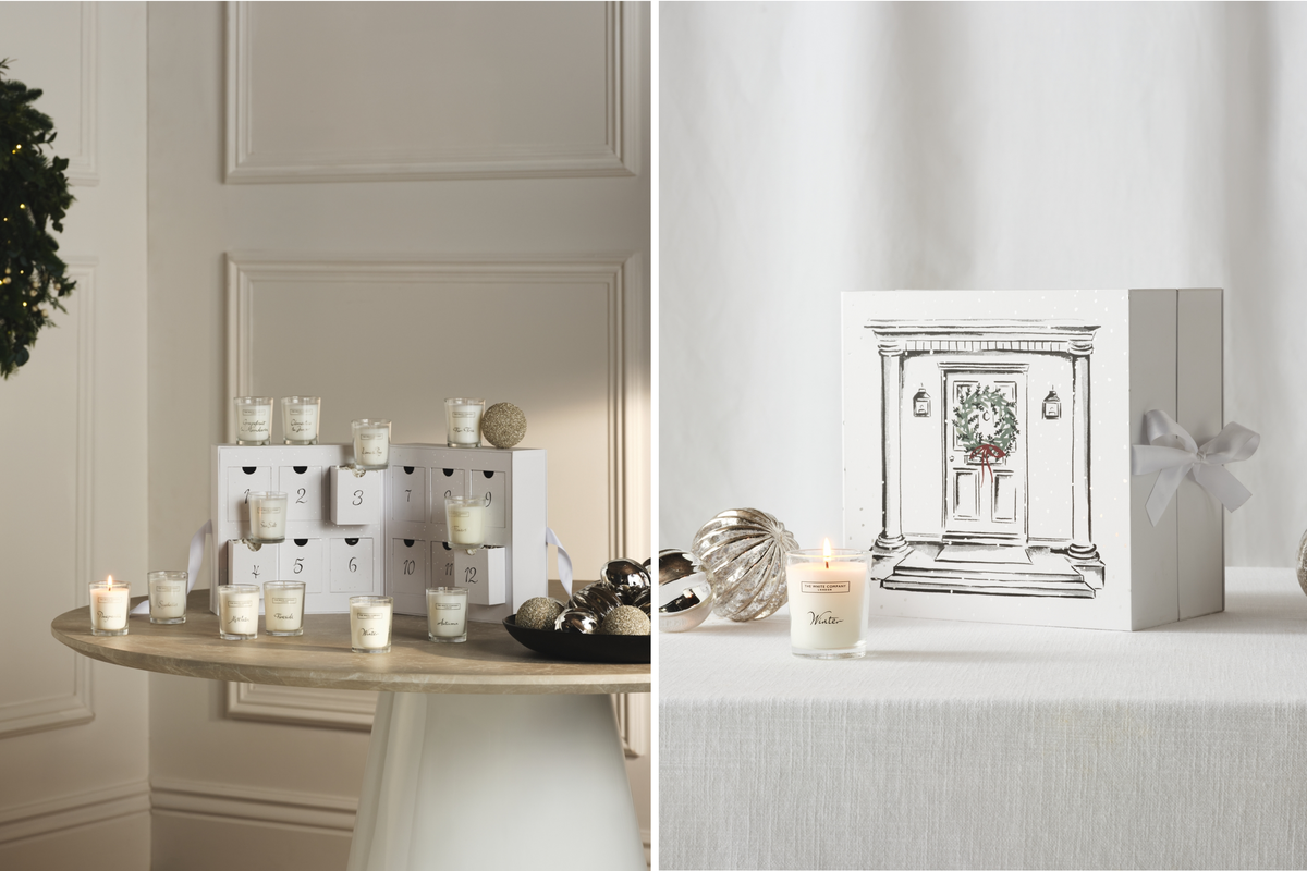 The White Company has launched a 12-day candle calendar for Christmas 