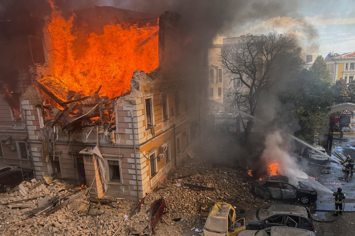 Ukraine-Russia war latest: Strikes on Kyiv continue after top science institute set ablaze