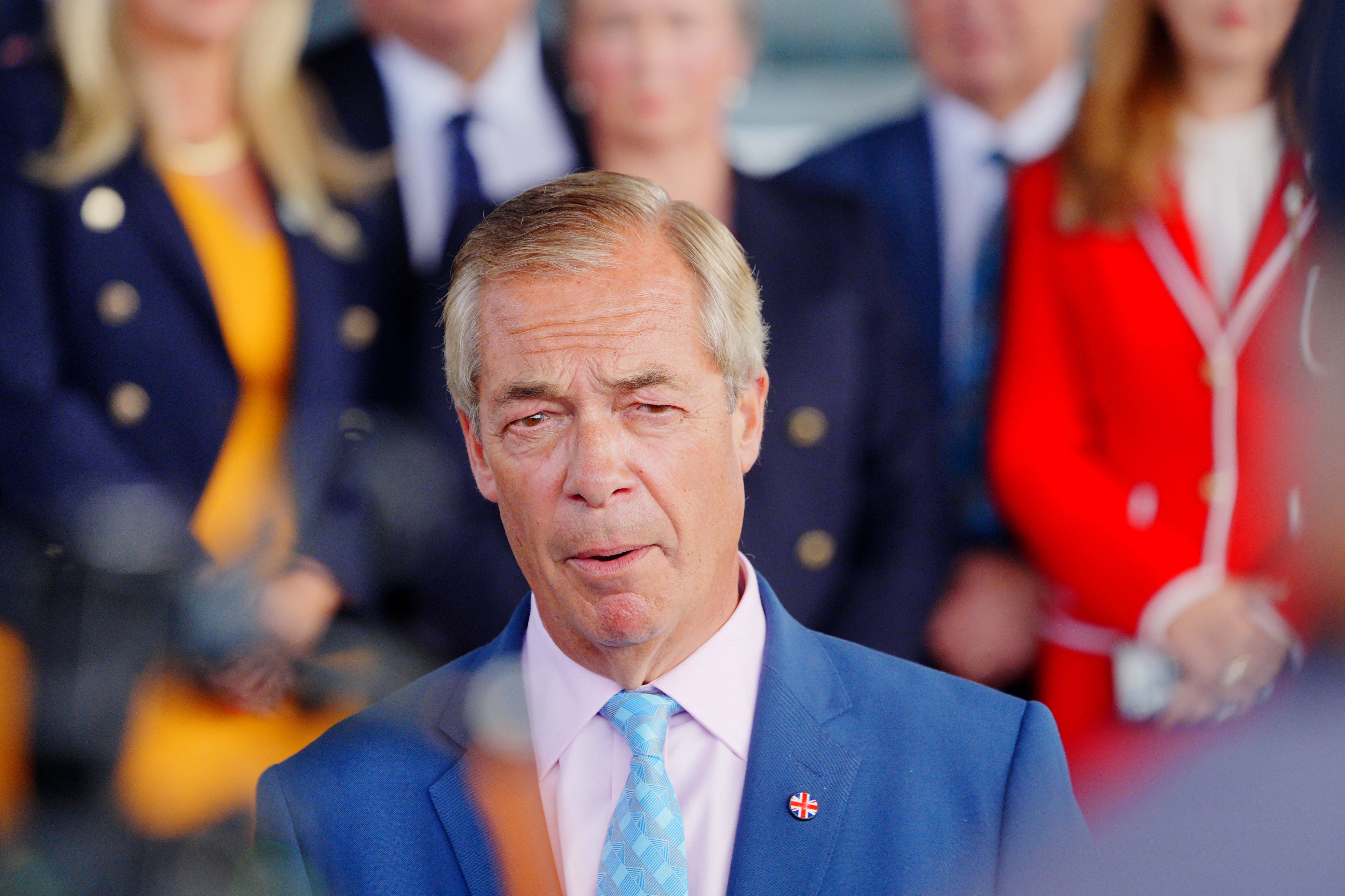 Farage was accused of ‘irresponsible nonsense’ (Ben Birchall/PA)