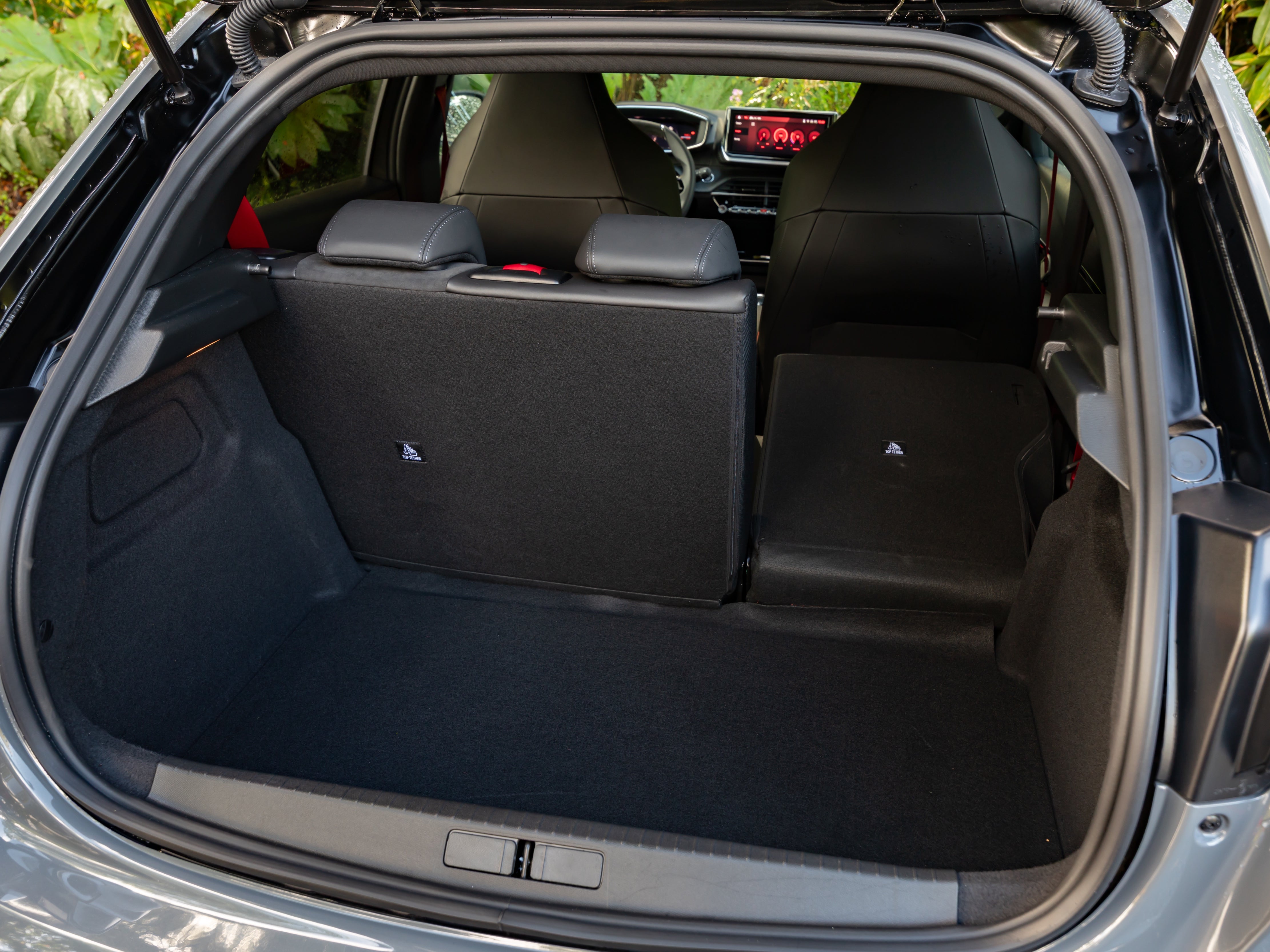 The boot in the back of the Peugeot E-208 GTi is a reasonable size and shape (Peugeot)