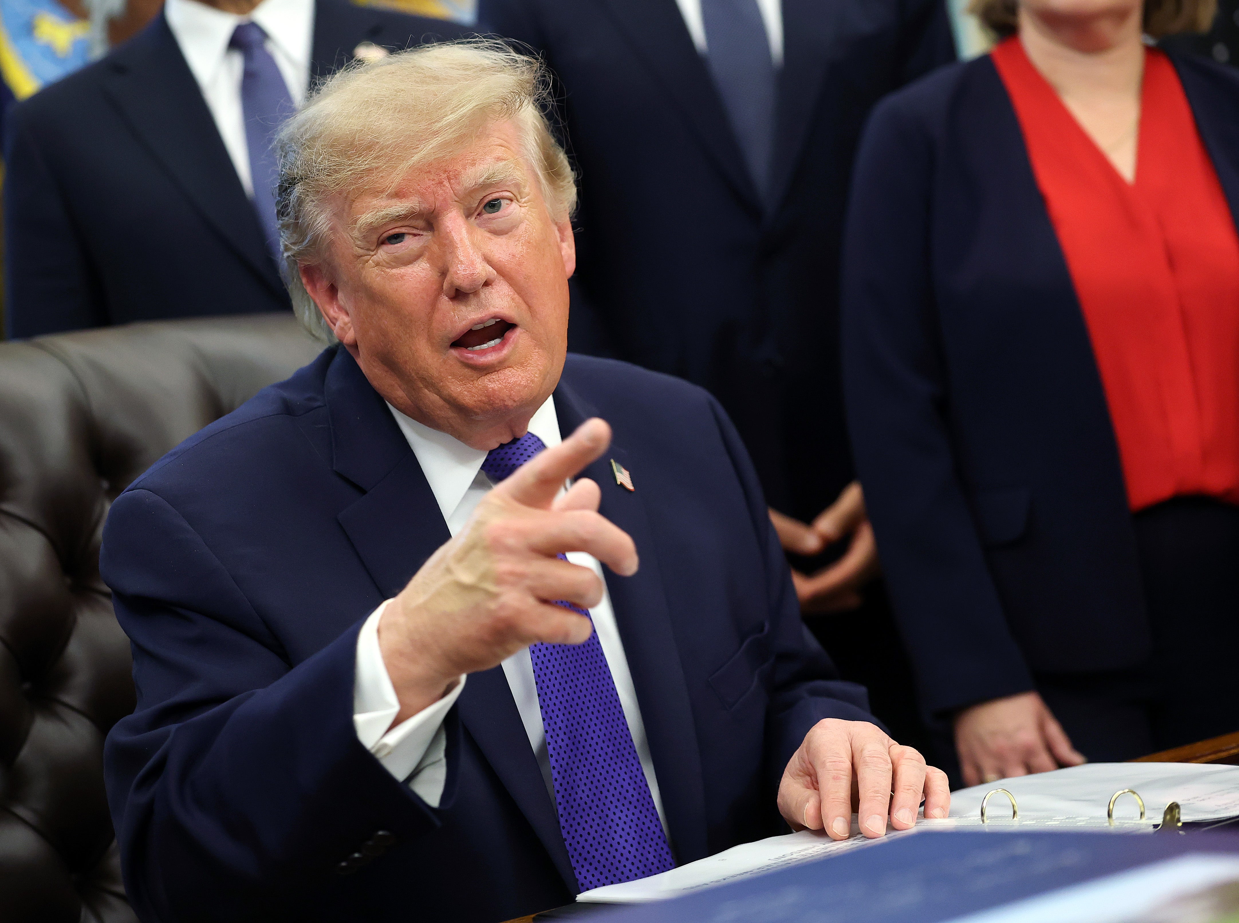 Trump ‘surprised’ as five suspects released on bail over suspected RAF Fairford plot