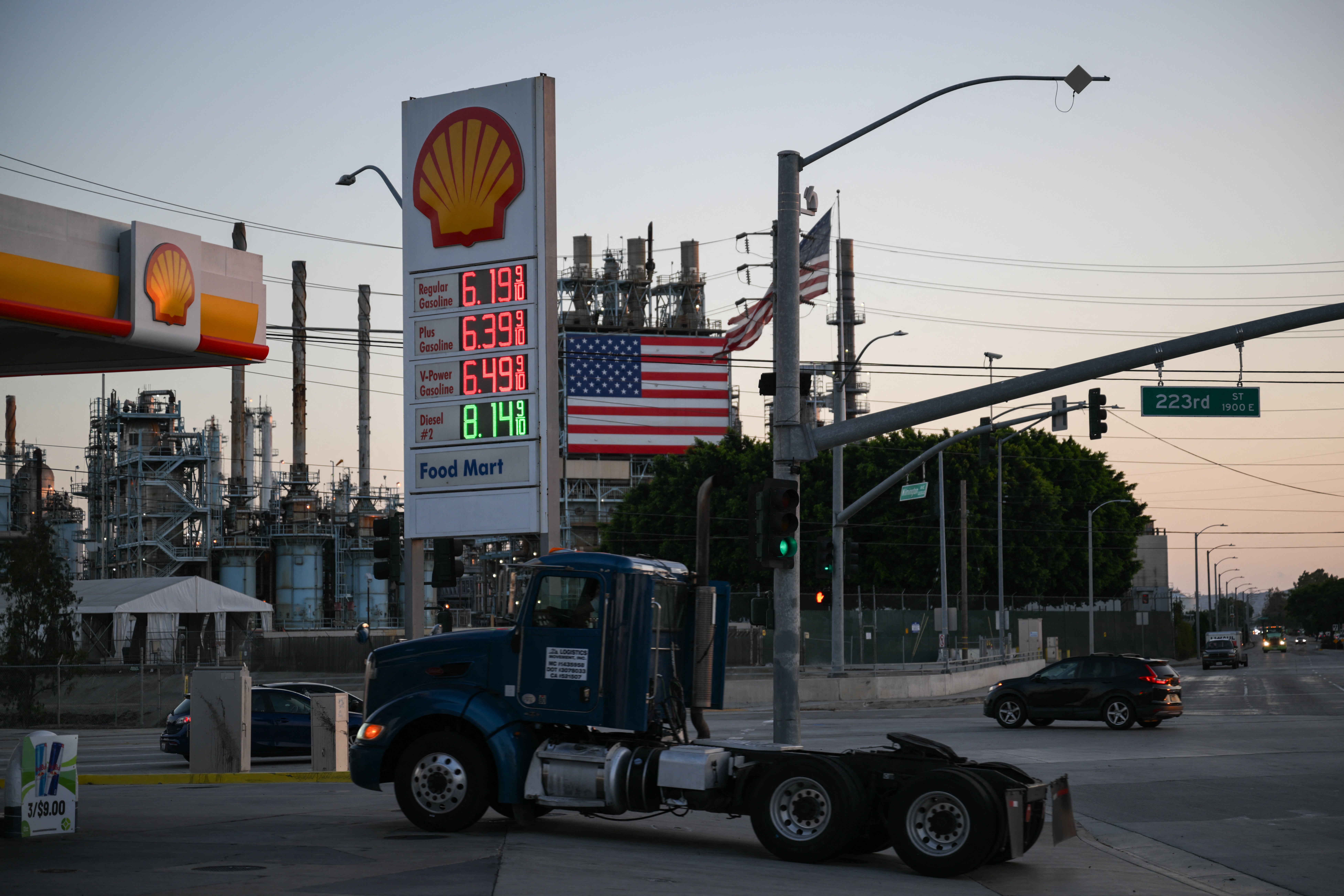 Gas and diesel prices remain near Covid-era highs as the war in Iran and the closure of the Strait of Hormuz continue to bog down energy shipments (AFP/Getty)