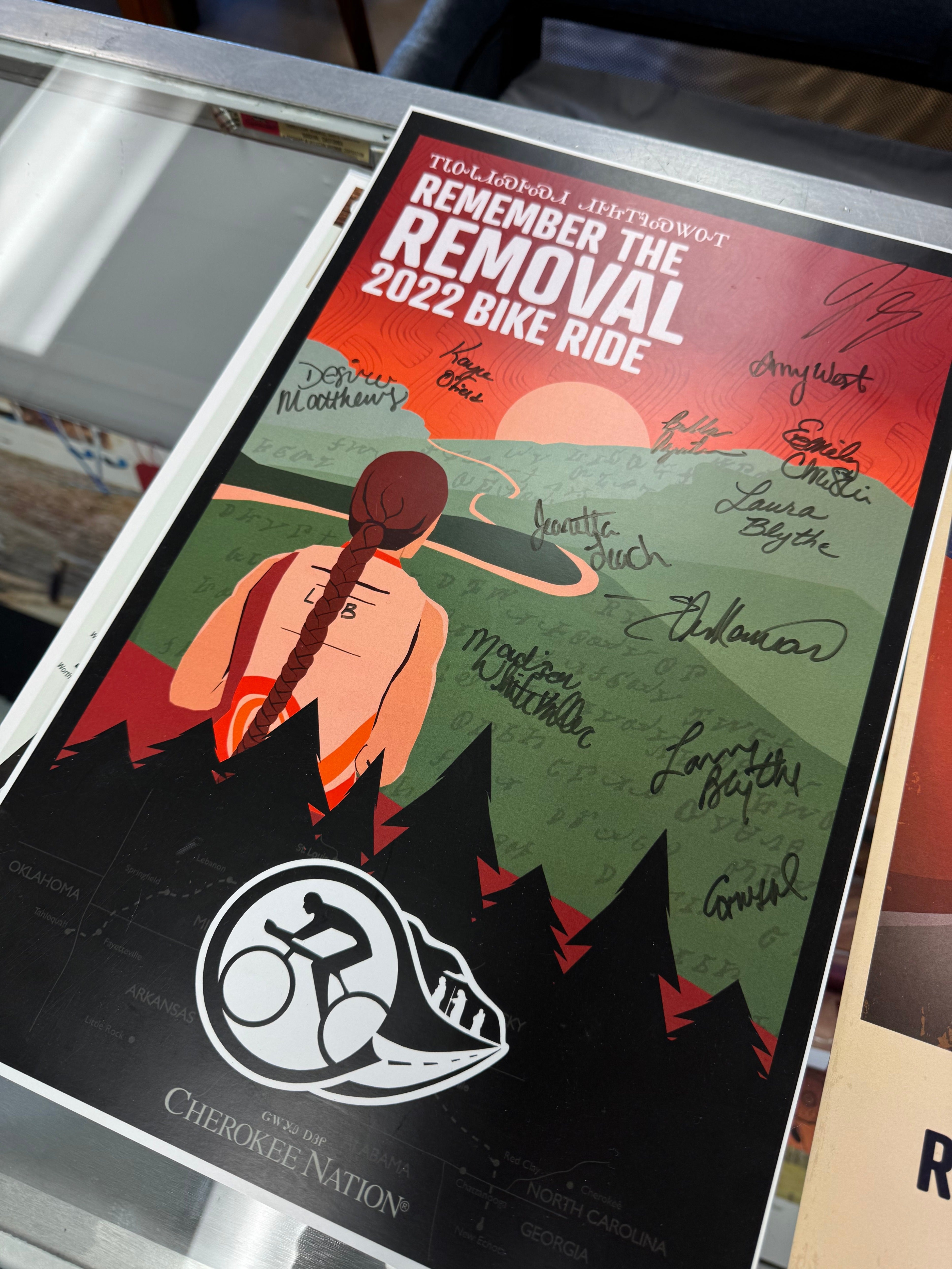 Remember the Removal Bike Riders from the Cherokee Nation and Eastern Band of Cherokee Indians cycle the Northern Route every June in memory of their ancestors