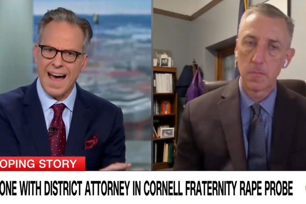 Jake Tapper confronts Cornell DA over alleged gang‑rape case