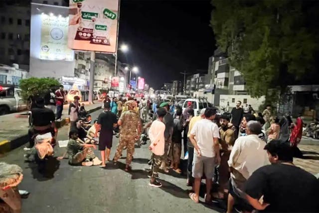 Protesters gather in Aden during this summer’s ‘mattress revolution’