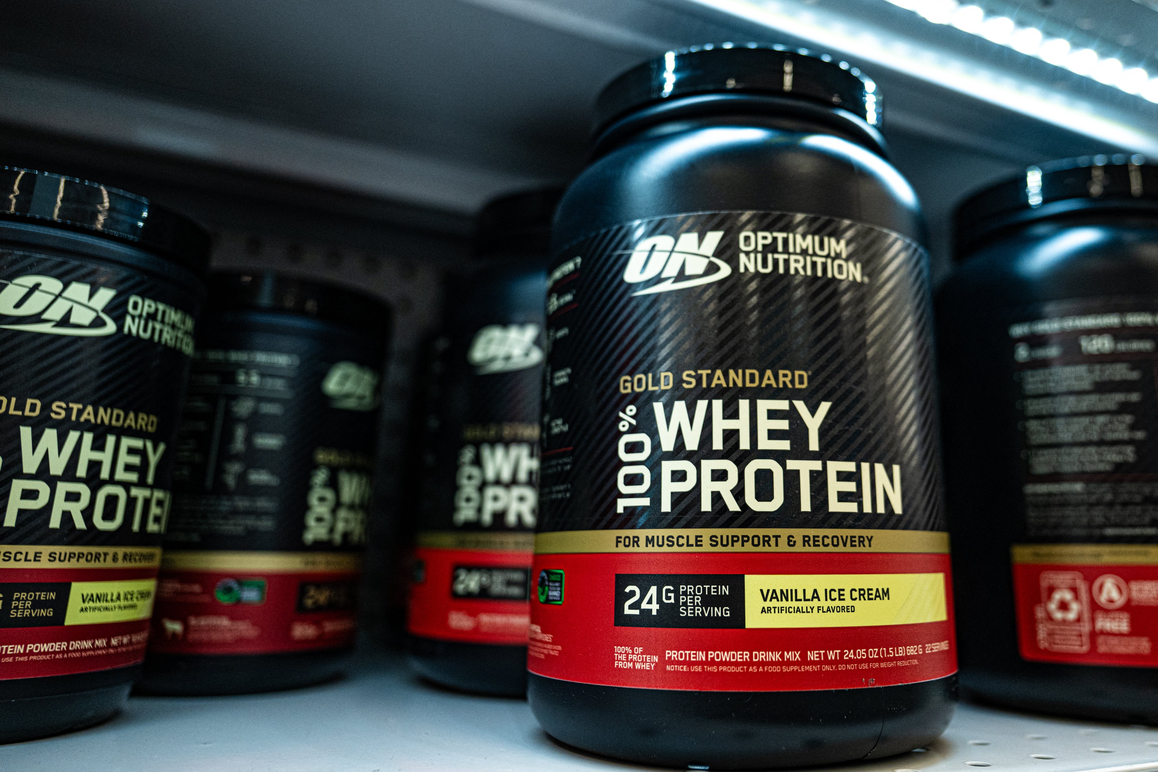 The ban also includes certain dairy goods, such as the byproduct whey (AFP/Getty)
