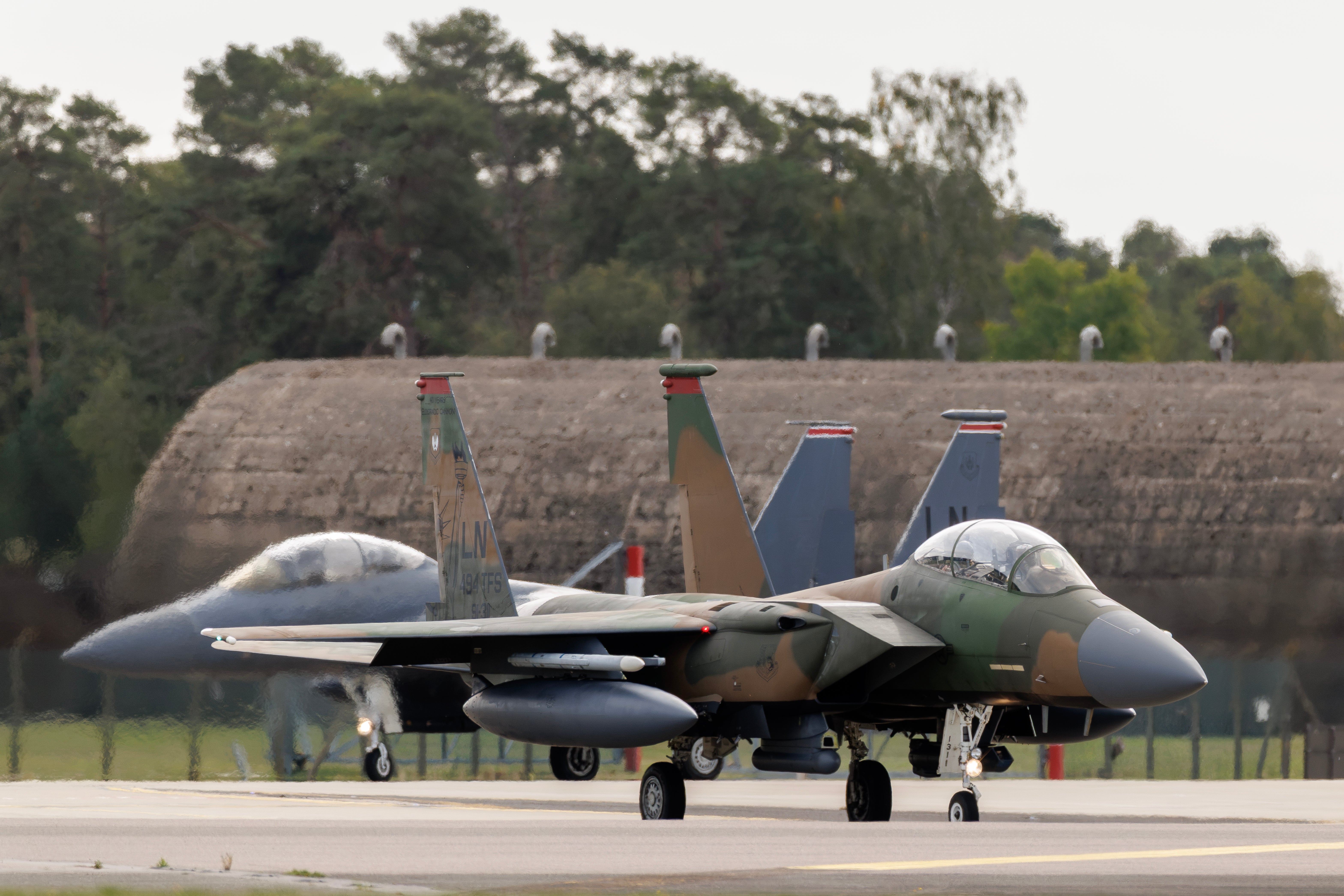 Five men were arrested on suspicion of committing offences under the Explosives Act and preparation of a terrorist act near RAF Fairford on Sunday