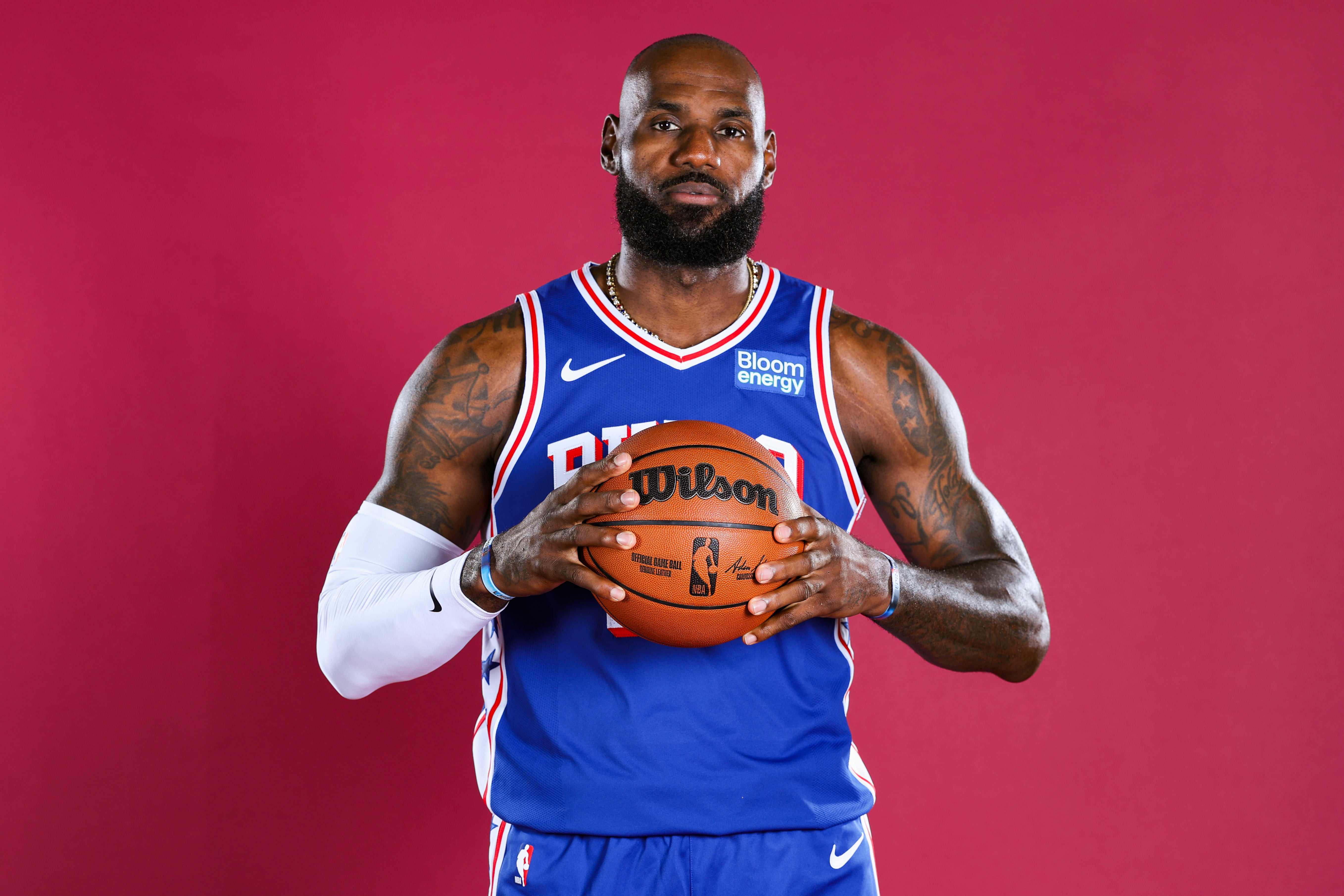 LeBron is chasing a fifth championship ring with the 76ers (Getty)