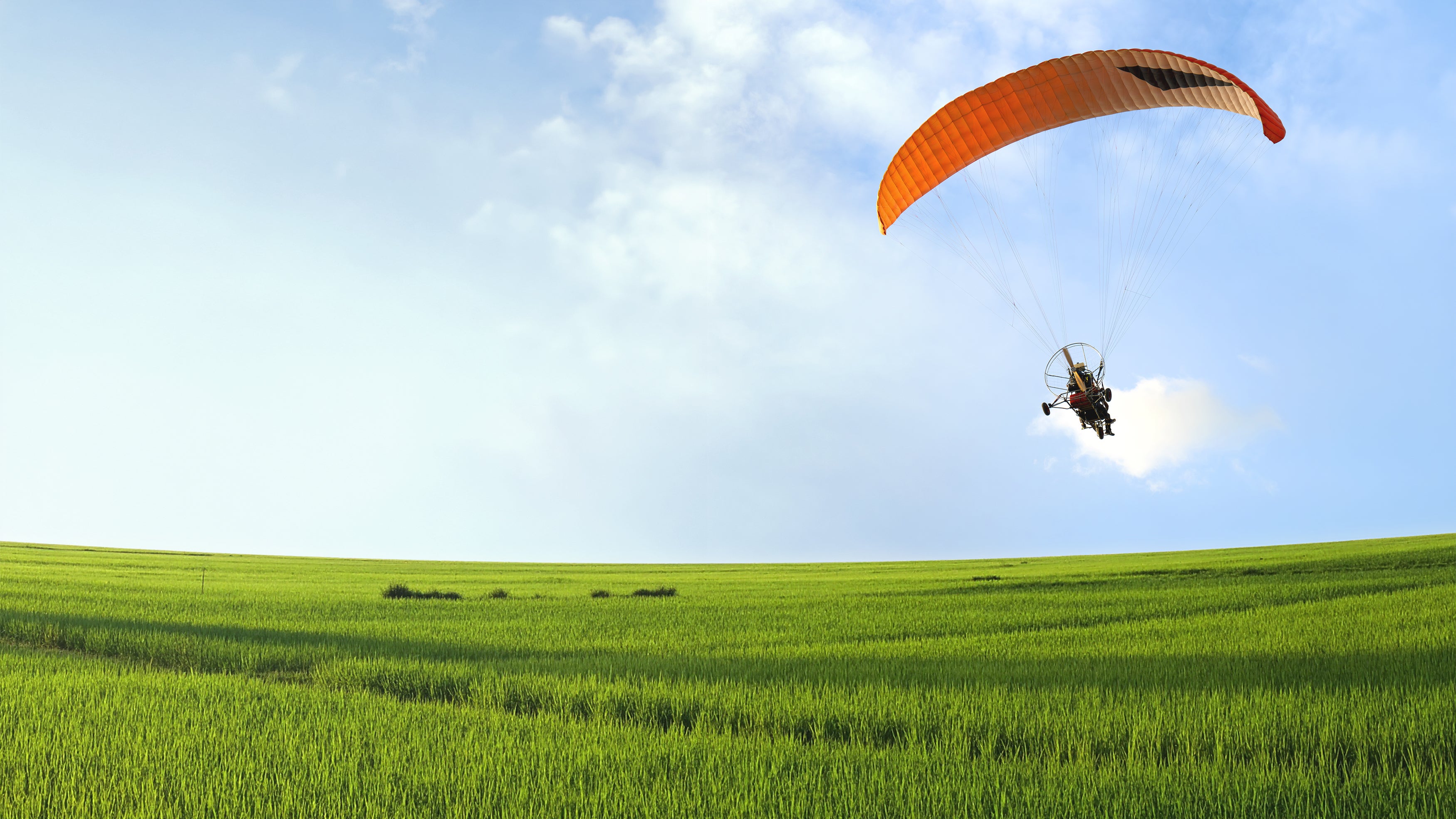Mr Soos had been preparing the paramotor for flight when it began moving at pace towards the victim.