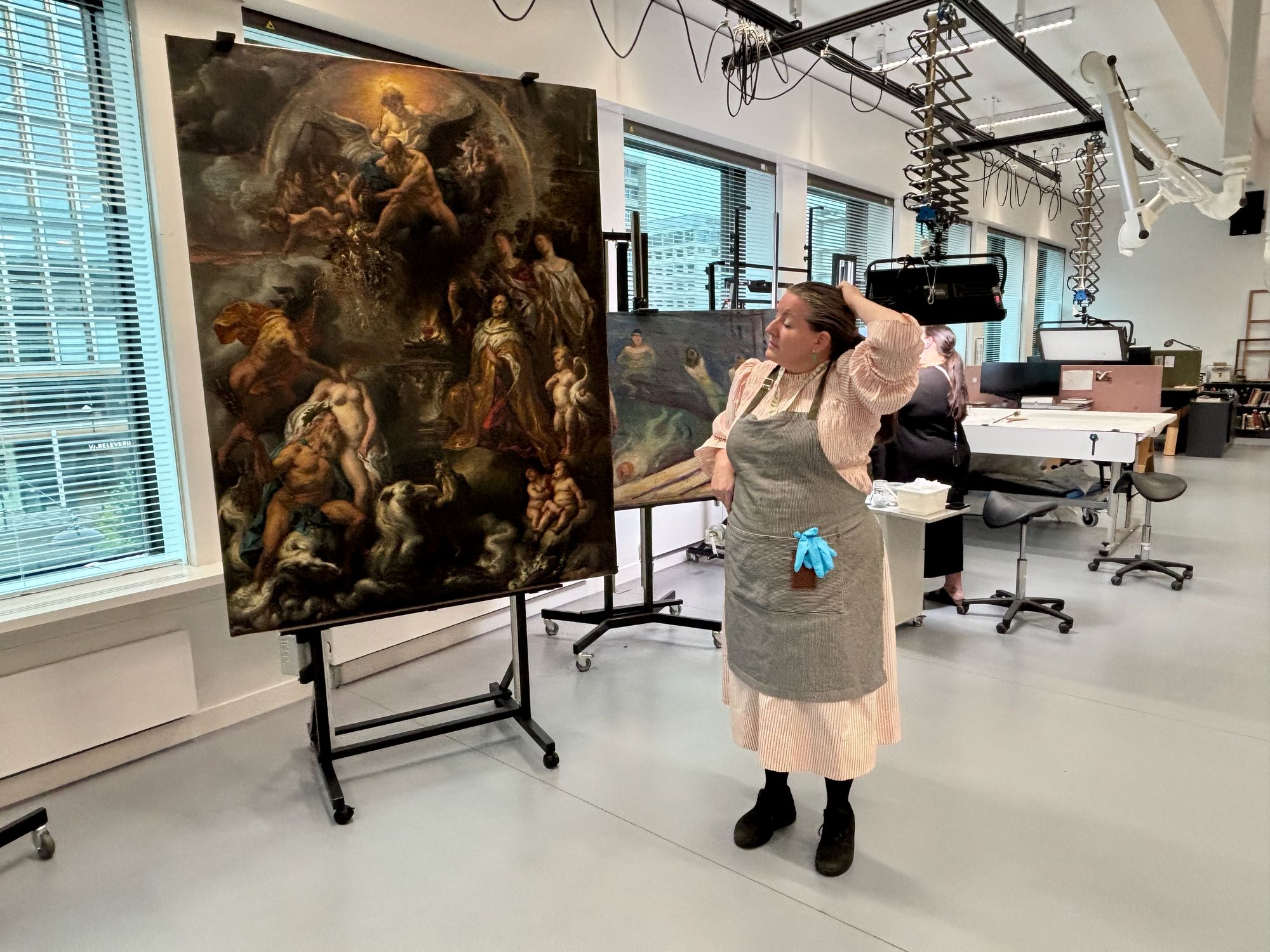 Ida Bronken, senior conservator at the National Museum in Oslo explains the process behind restoring artworks