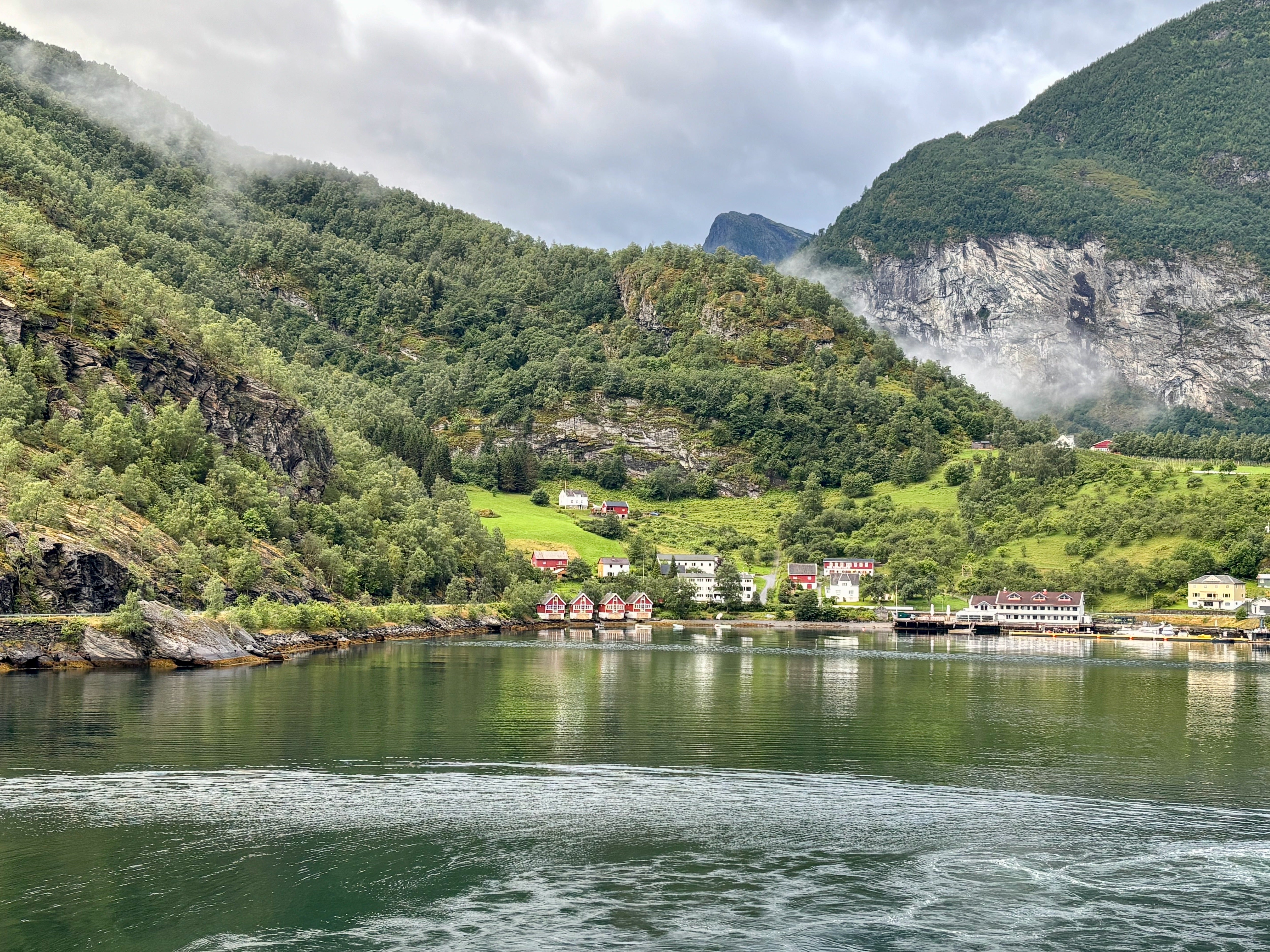 Flåm is one of the stops on Viking Neptune's Norwegian fjords cruise