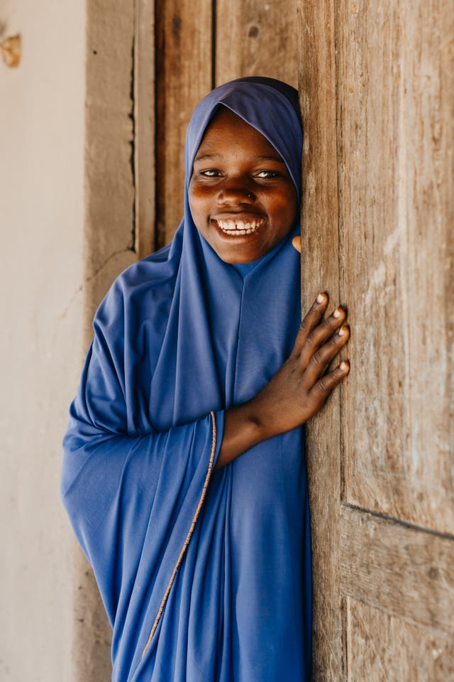 A young girl who attends community dialogues on family planning run by UNFPA near Ilha, Mozambique