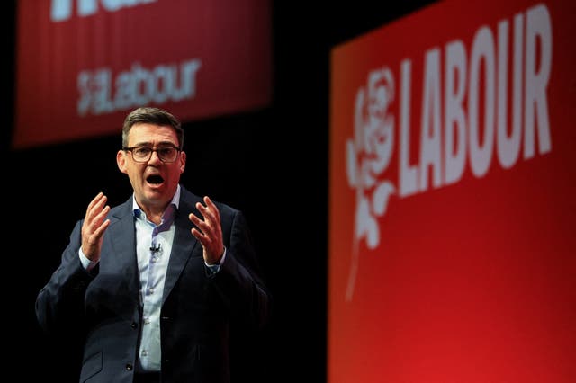 A tearful Andy Burnham has delivered an extraordinary first conference speech as prime minister where he vowed to deliver a “new Britain”