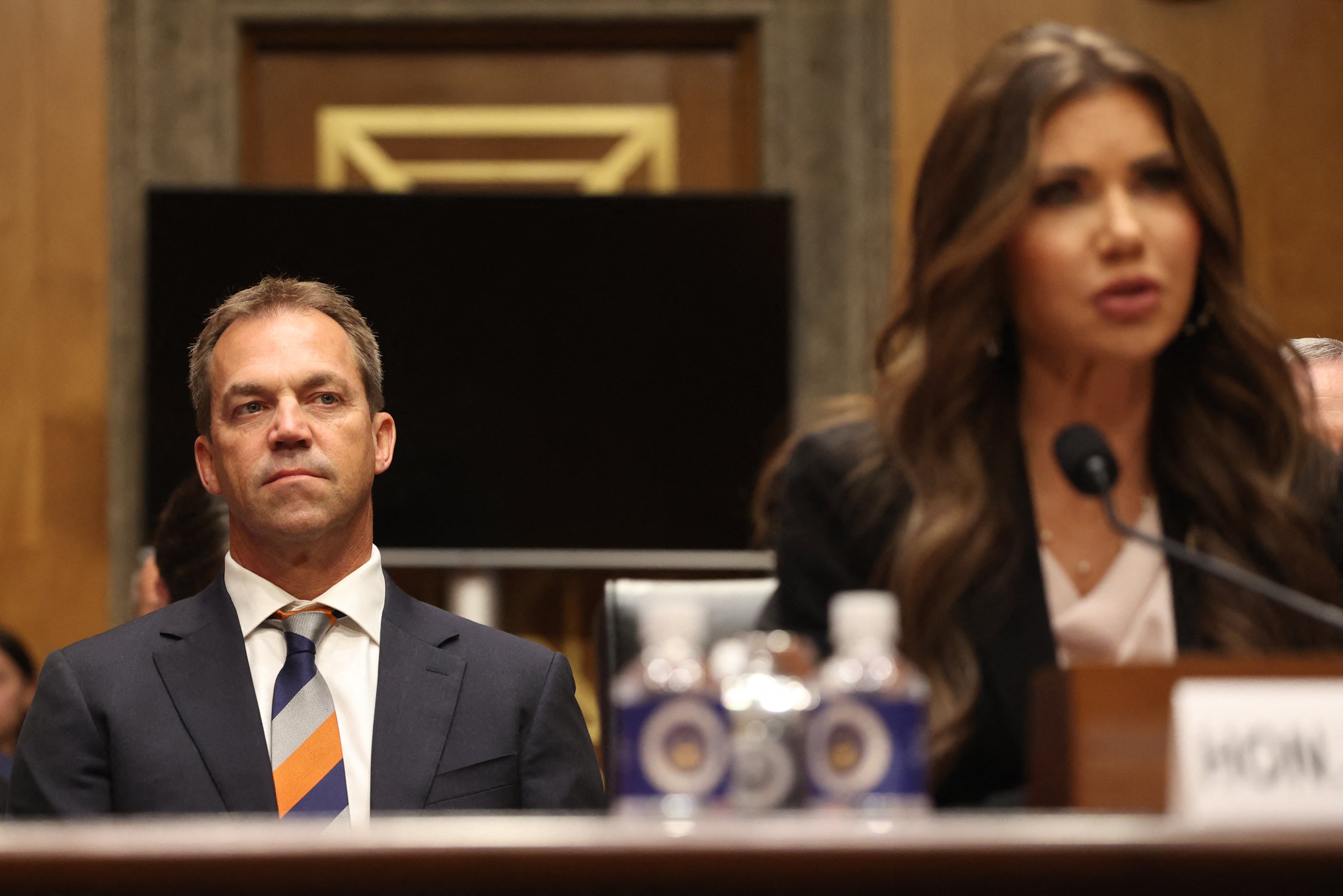 Former Homeland Security Secretary Kristi Noem has officially filed for divorce from Bryon Noem following a family scandal in which her husband was accused of engaging in a ‘bimbofication’ fetish