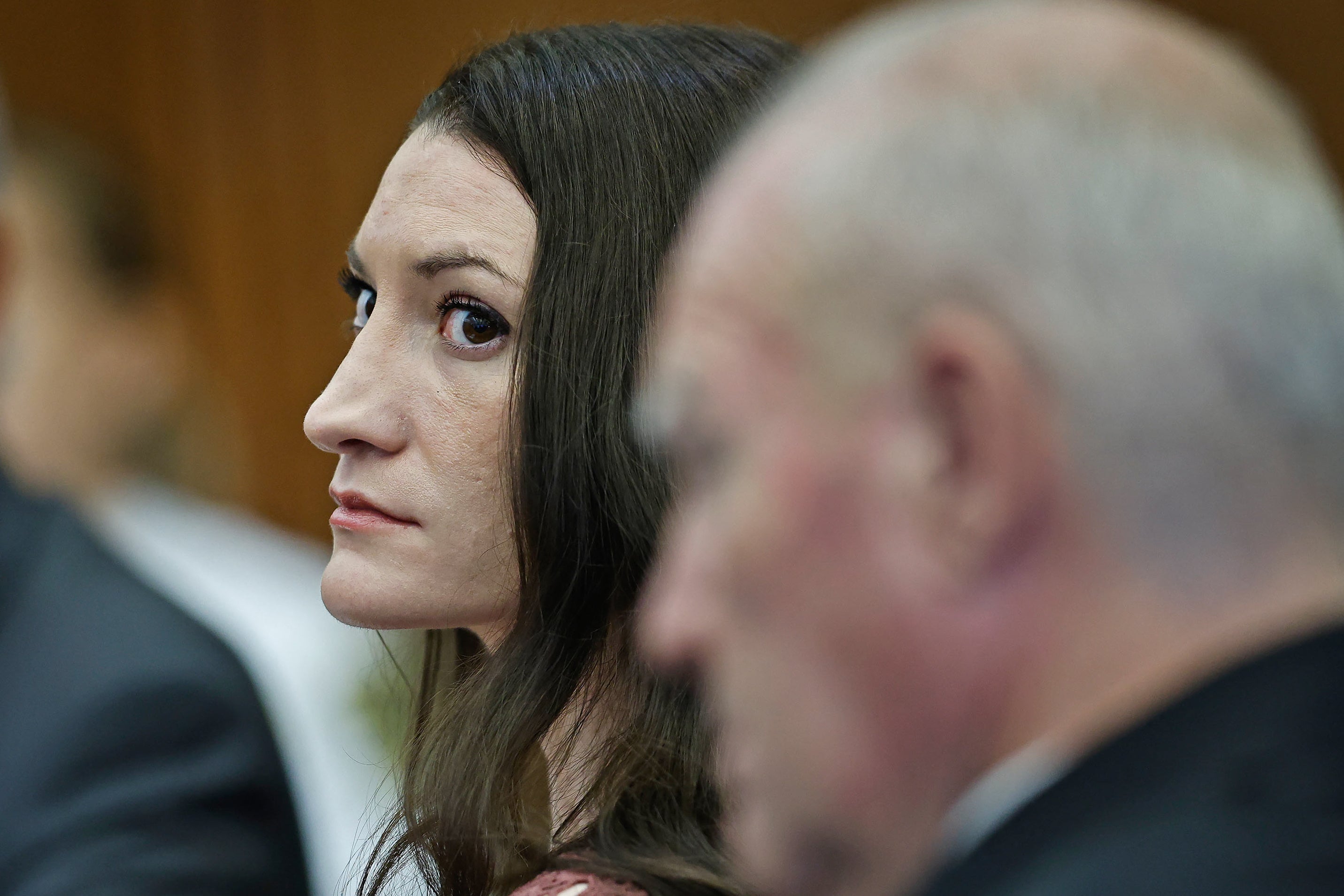 Lindsay Clancy and her attorney, Kevin Reddington, attend a status hearing for the Clancy case at the Plymouth County Superior Court in Plymouth, Massachusetts on September 29, 2026 (AFP/Getty)