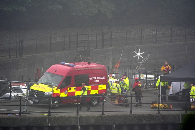 Three teenagers have died and a teenage boy has been arrested after a car entered the water in the River Wear in Sunderland
