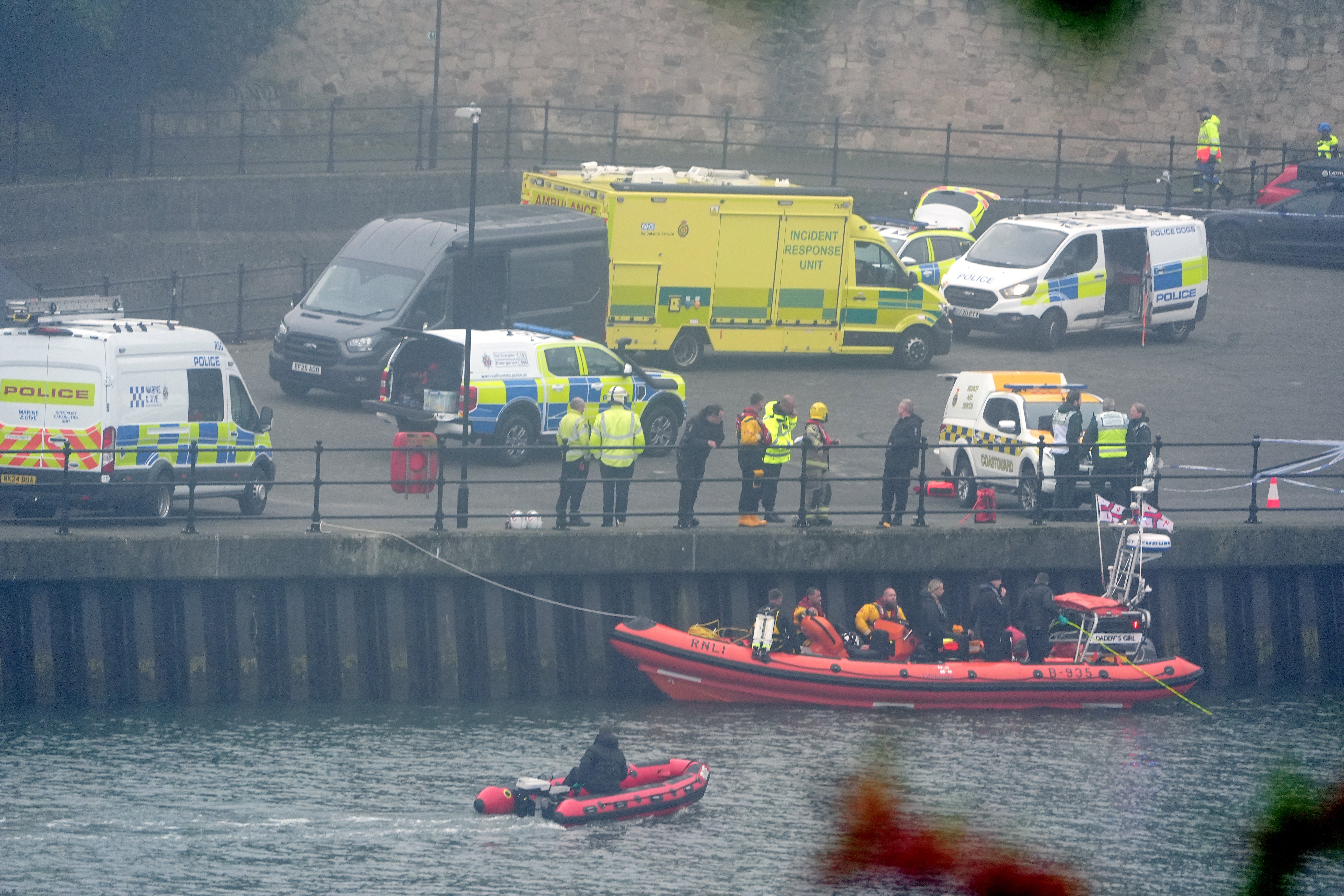 Three teenagers dead and boy arrested after car plunges into River Wear