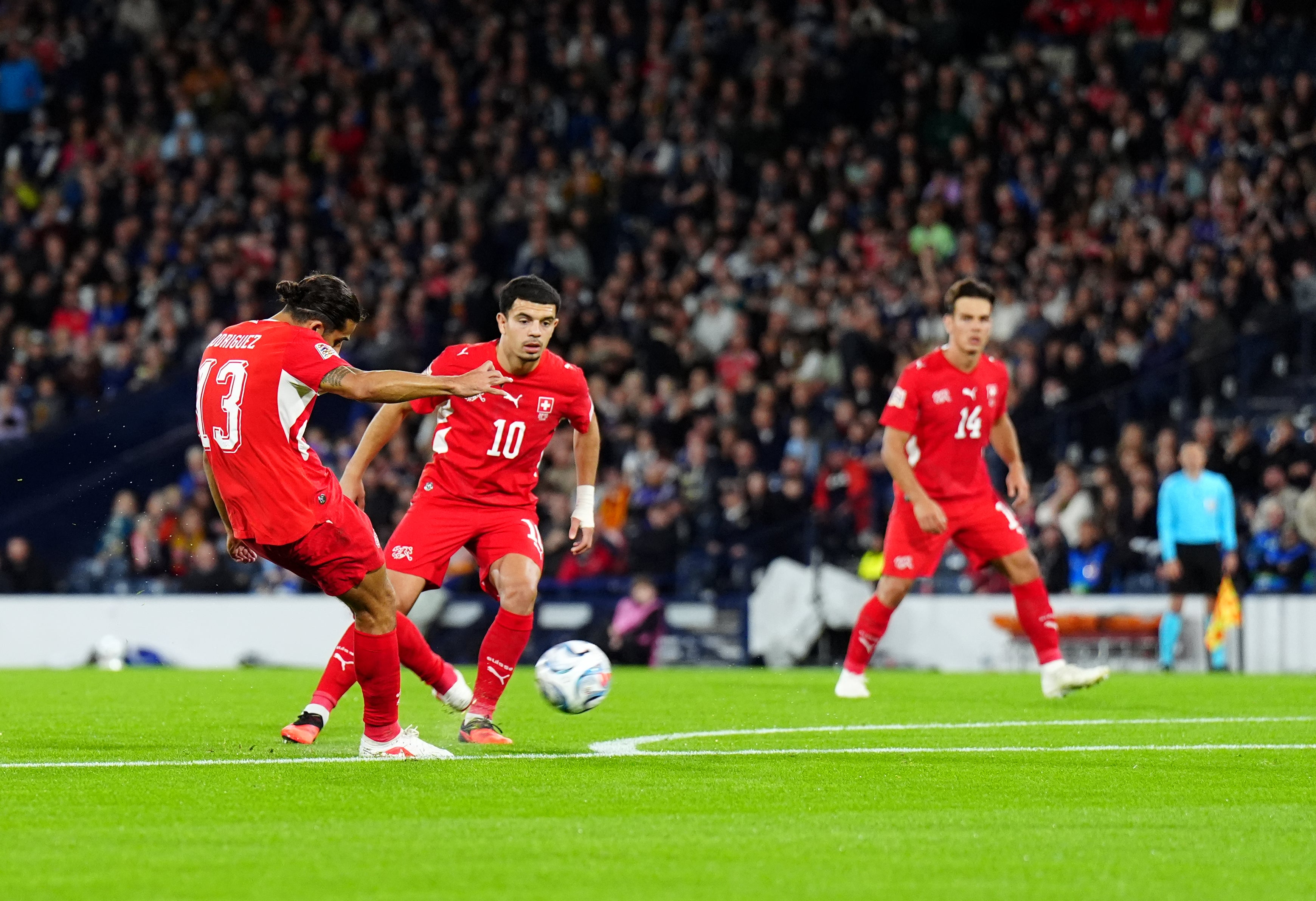 Ricardo Rodriguez sent Switzerland into the lead