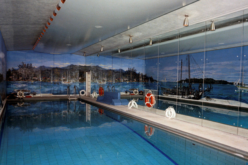 The White House did once have an indoor swimming pool (pictured), which was later closed during former President Nixon's time in office (White House Historical Association)