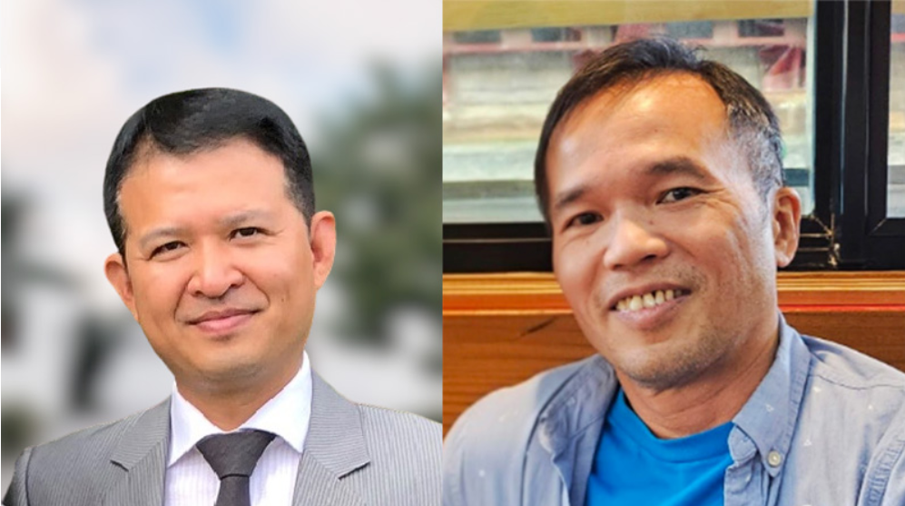 Nguyen Duc Thuan (L) and Tran Hiep (R) were detained by Vietnamese authorities earlier this month