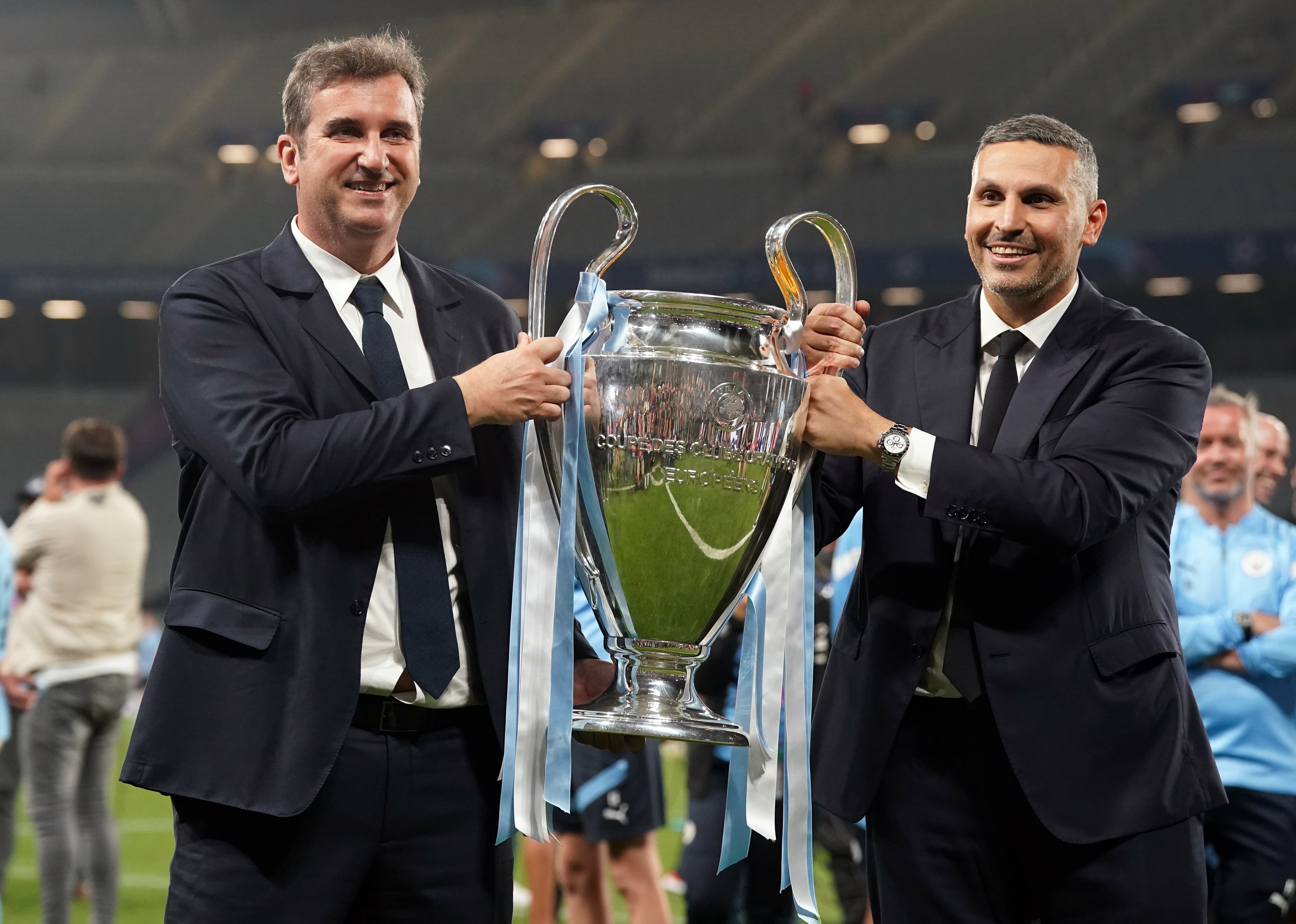 Soriano (left) and Man City’s response has been described by ‘deluded’ in football circles
