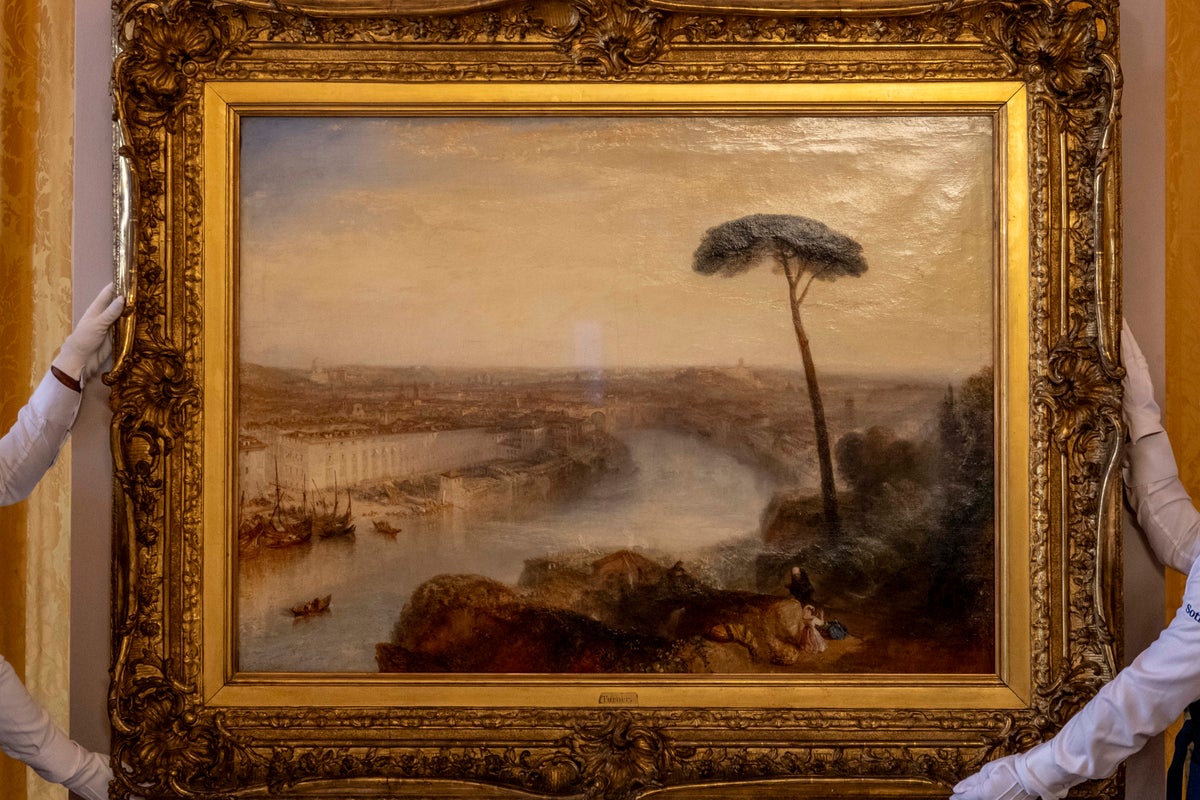 Turner’s Rome masterpiece unveiled in Italy before highly anticipated London auction
