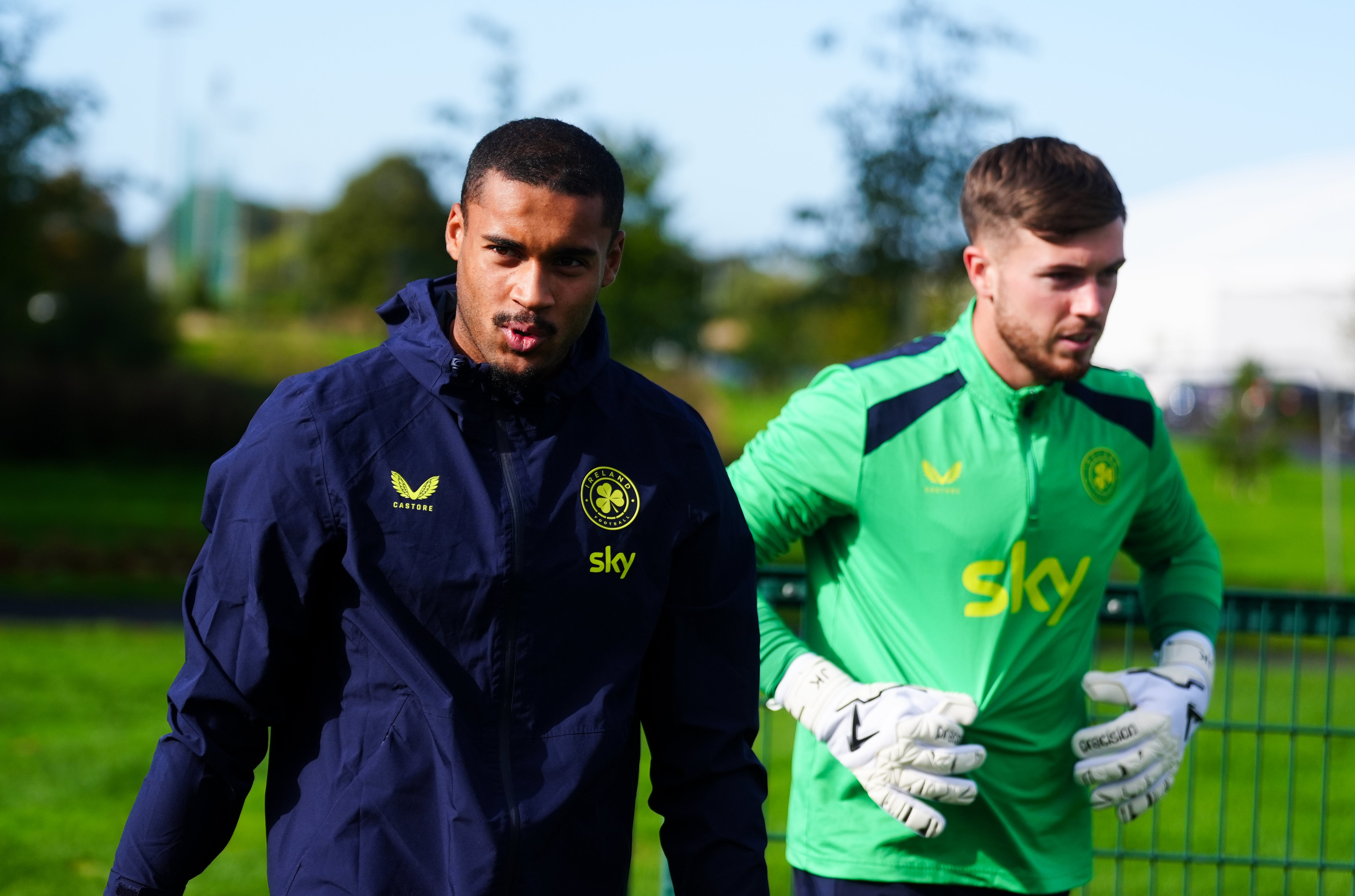 Gavin Bazunu (left) has refused to play against Israel (PA)