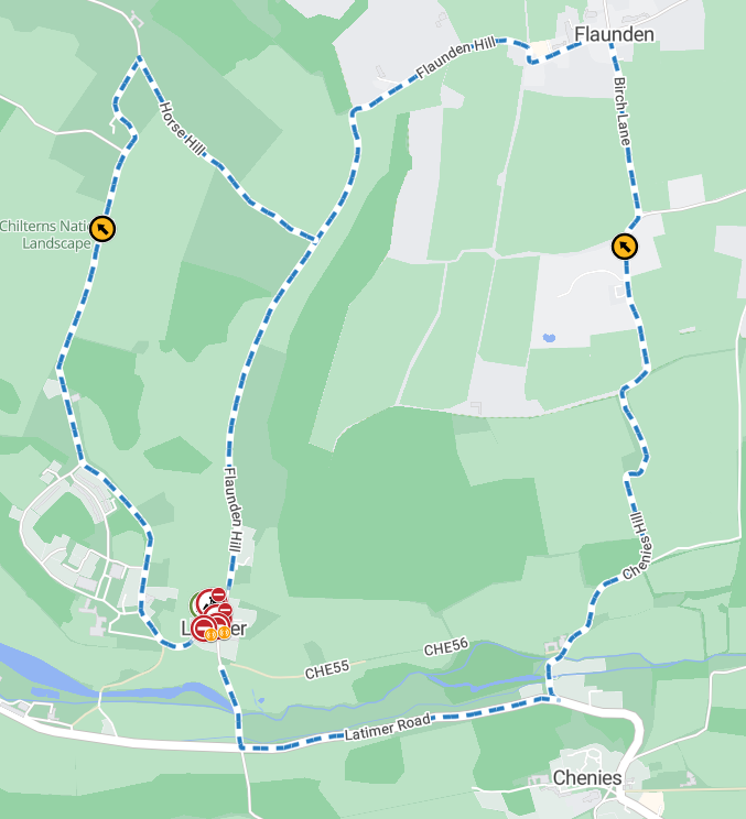 A diversion is in place around Latimer village