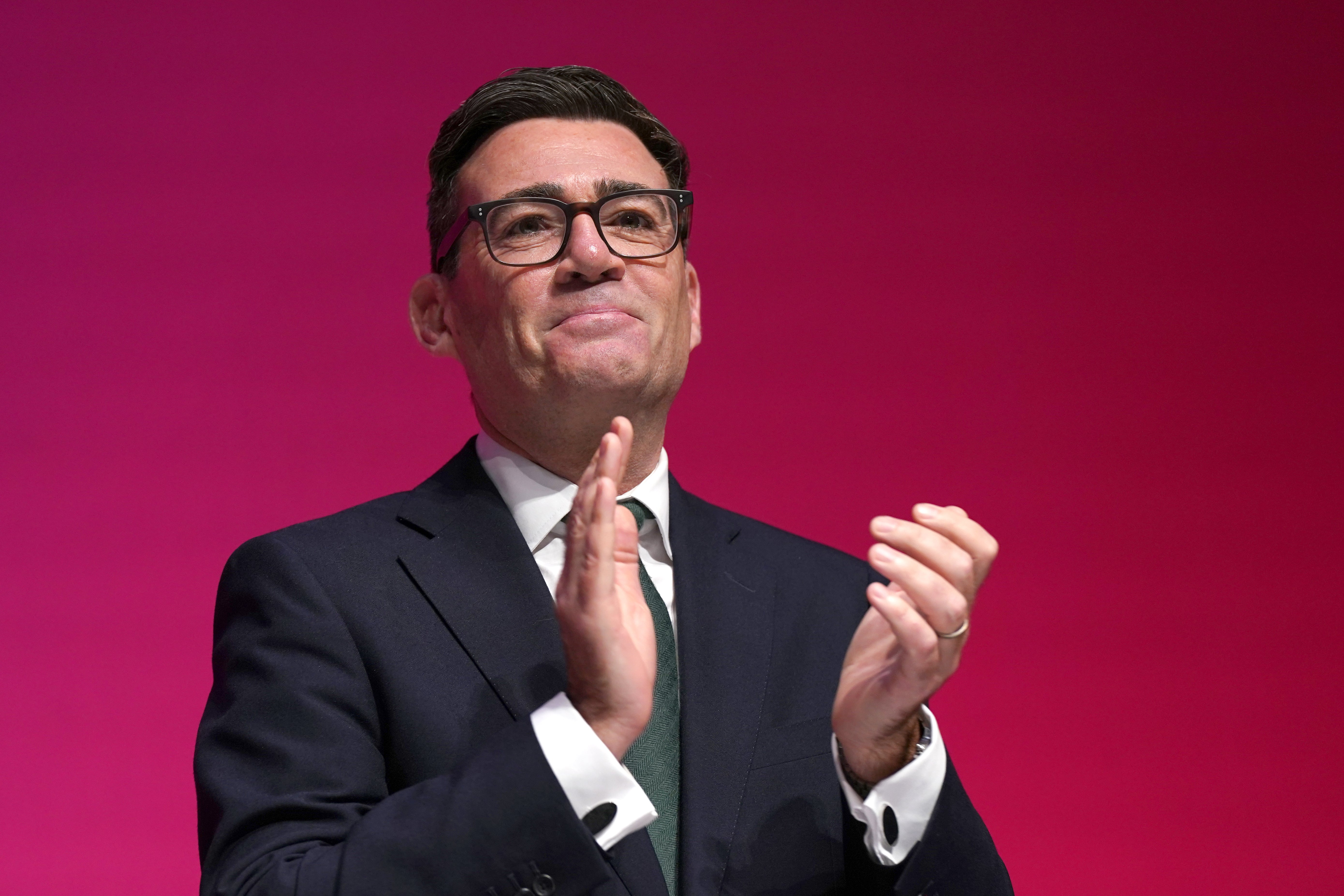 Labour leader and Prime Minister Andy Burnham pledged to put Britain on a ‘new path’ by rejecting 40 years of privatisation, austerity, and Brexit (Getty)